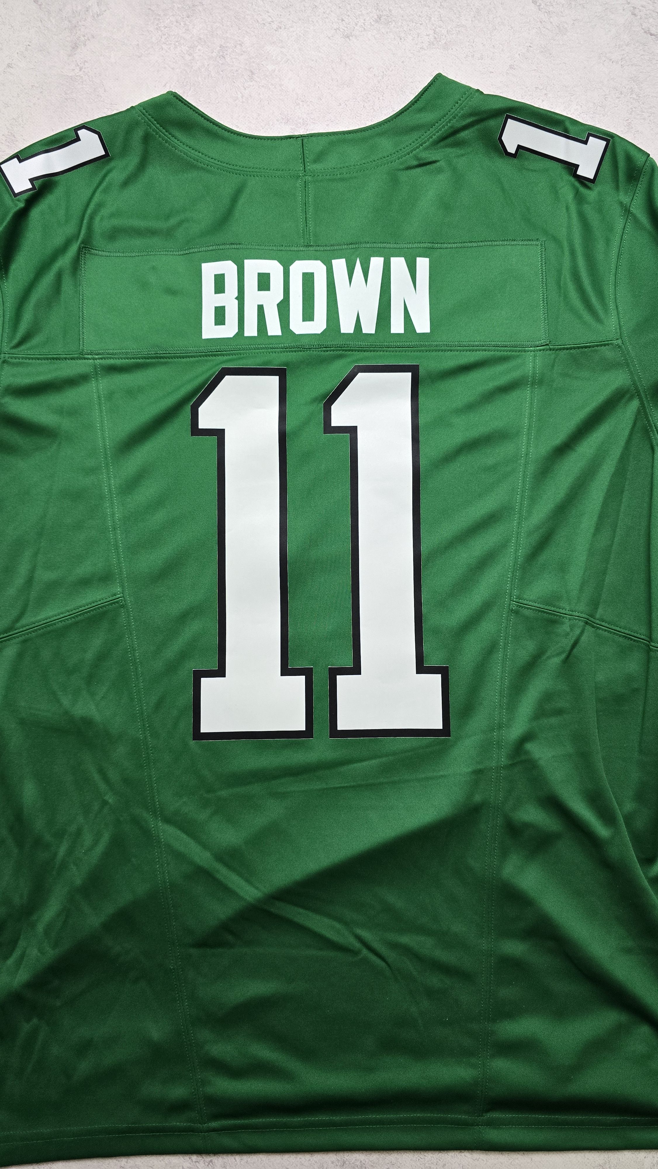 Nike Brown #11 Eagles Vapor FUSE Super Bowl LIX Champs Jersey XXL Size US XXL / EU 58 / 5 - 4 Thumbnail