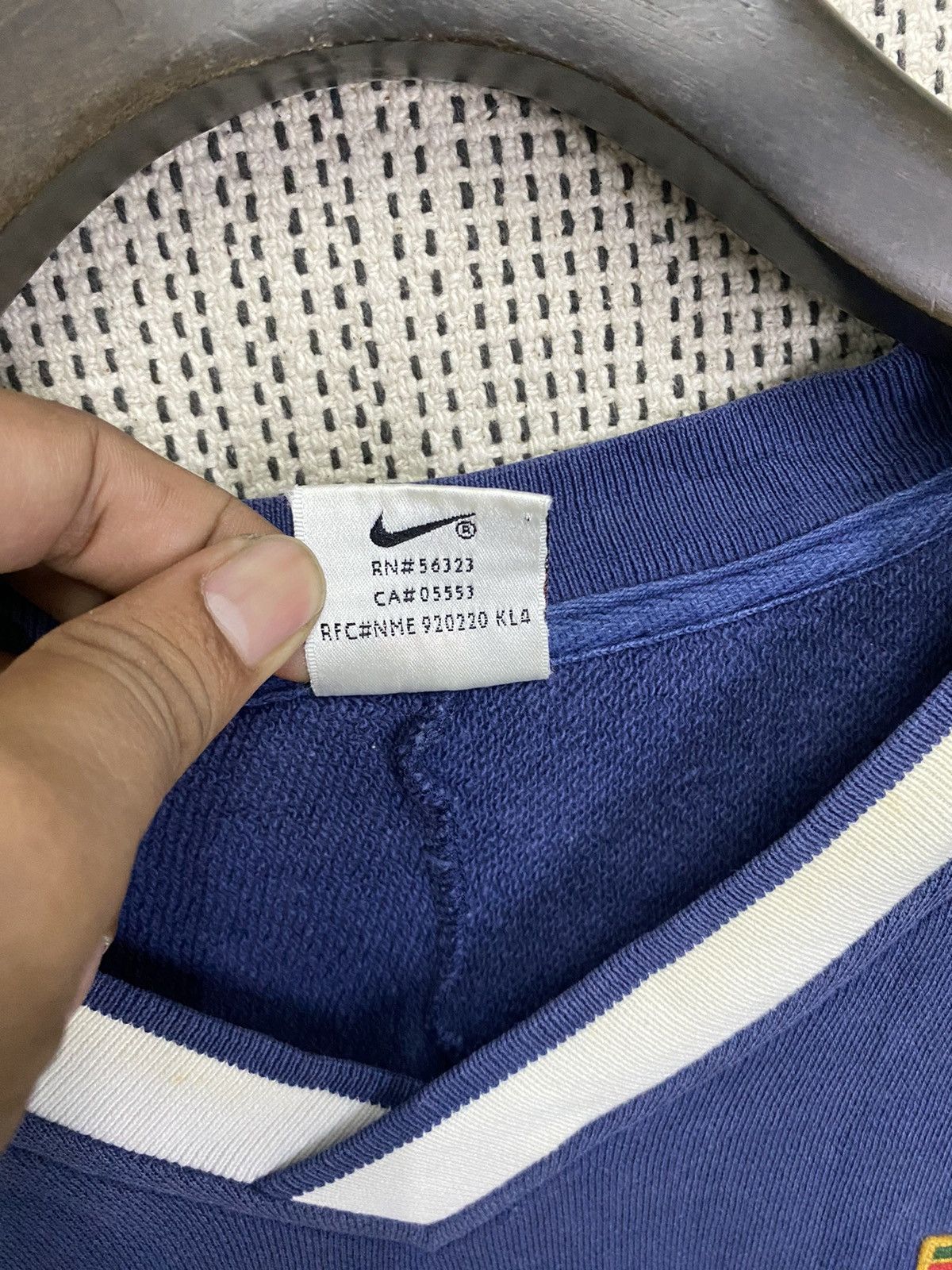 Nike × Vintage Vintage 90s nike court sweatshirt v neck pullover Size US M / EU 48-50 / 2 - 7 Thumbnail