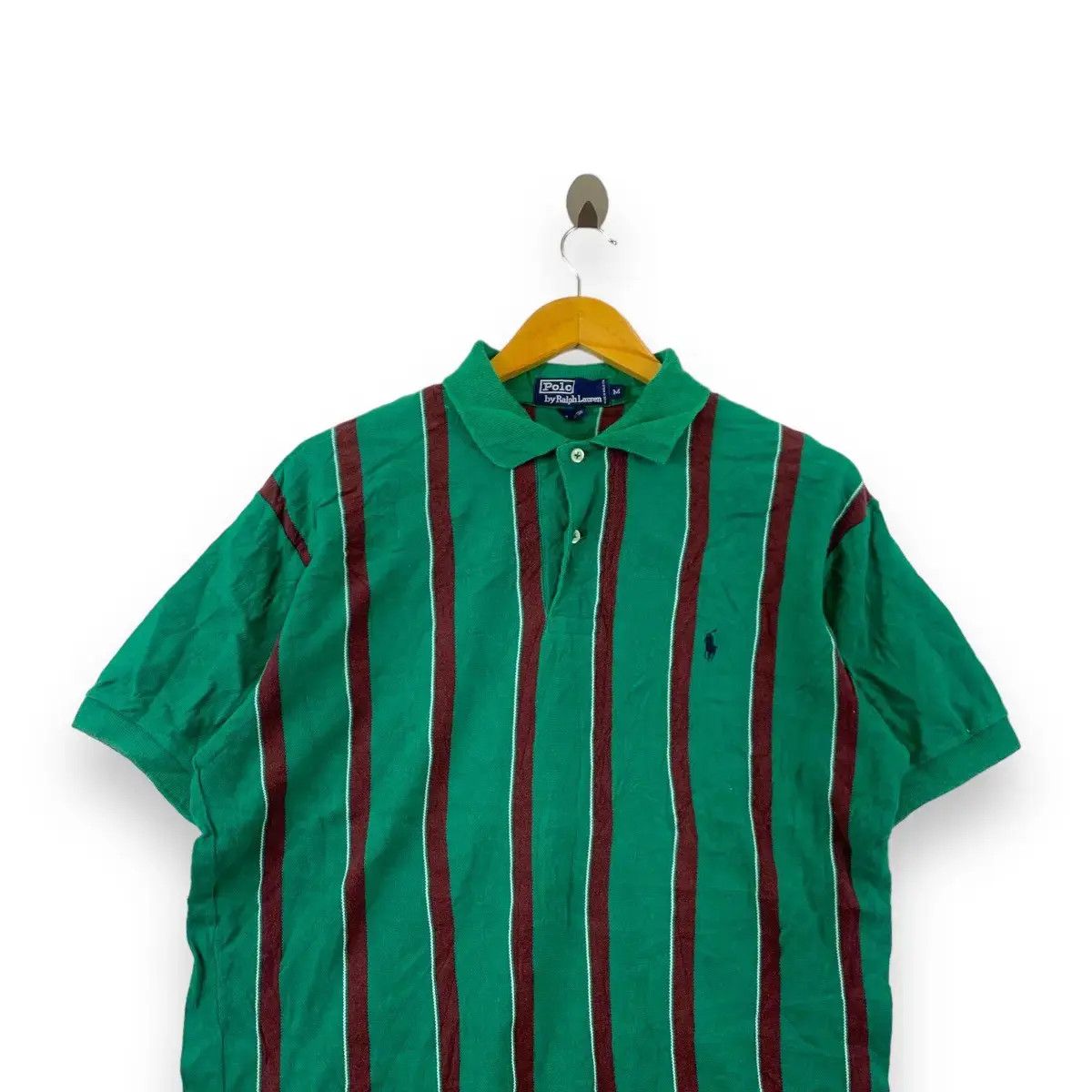Polo Ralph Lauren Vintage 90’ POLO RALPH LAUREN Small Pony Striped Tee Shirt Size US M / EU 48-50 / 2 - 2 Thumbnail