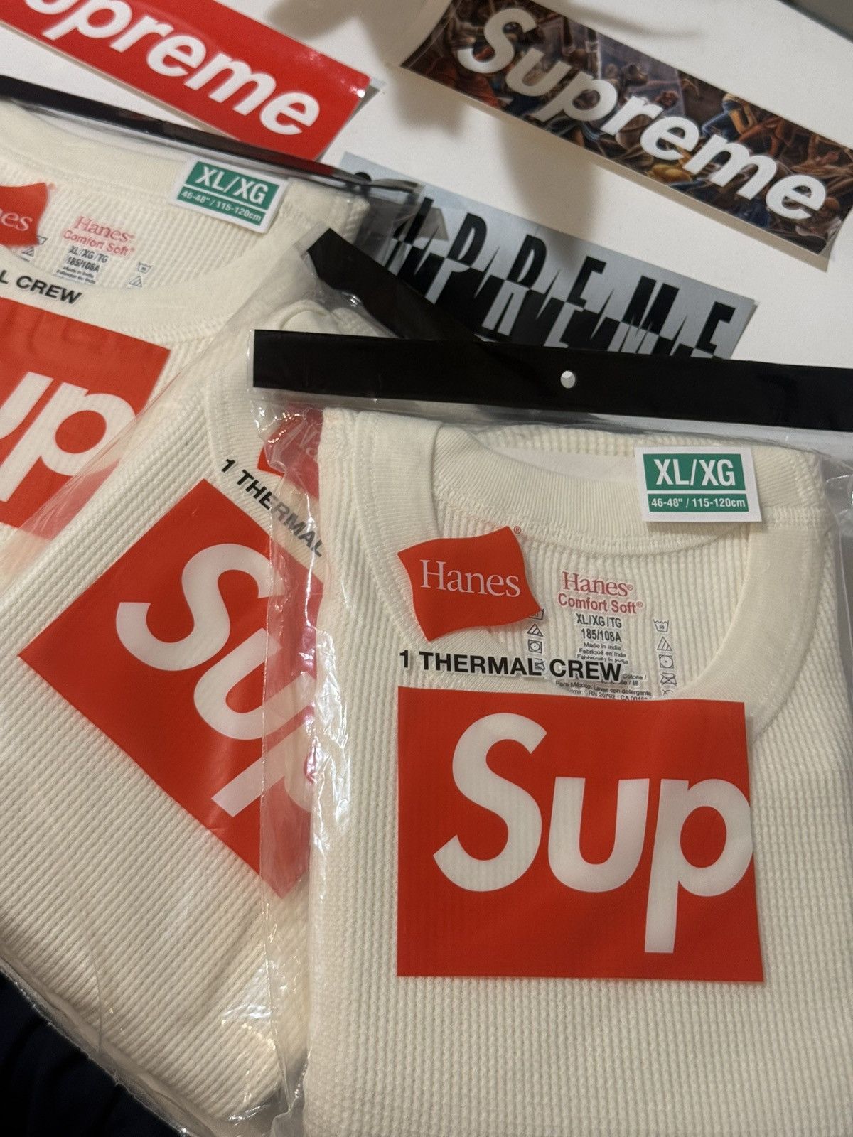 Supreme Supreme x Hanes Thermal Crew (1 Pack) XL FW25 Size ONE SIZE - 2 Thumbnail