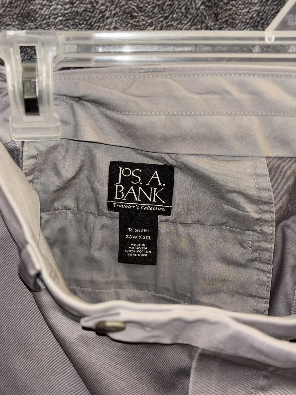 Jos. A. Bank Jos A Bank Travelers Collection 33x30 Tailored Fit Pants Size US 33 - 5 Thumbnail