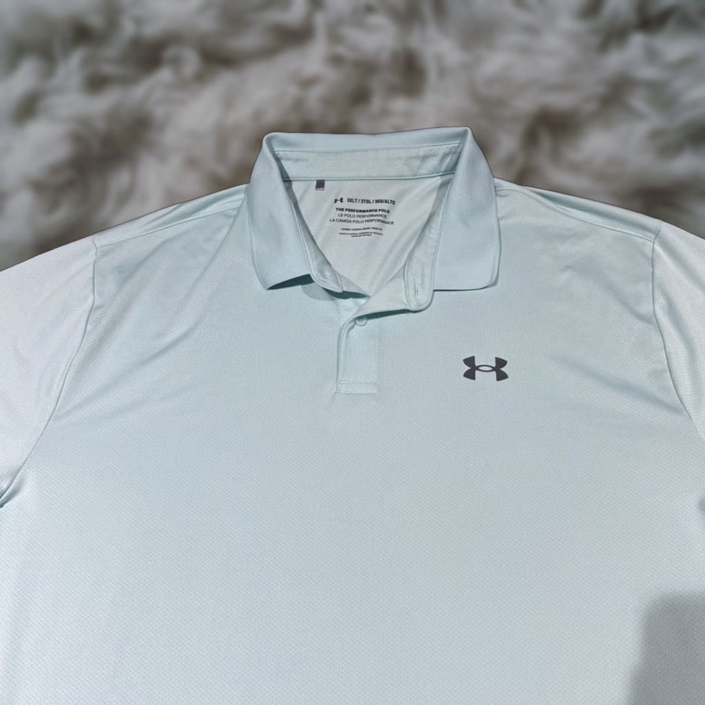 Under Armour Under Armour The Performance Polo Polo Men 3XLT Blue Short Sleeve Golf Shirt Mens Size US XXL / EU 58 / 5 - 1 Thumbnail