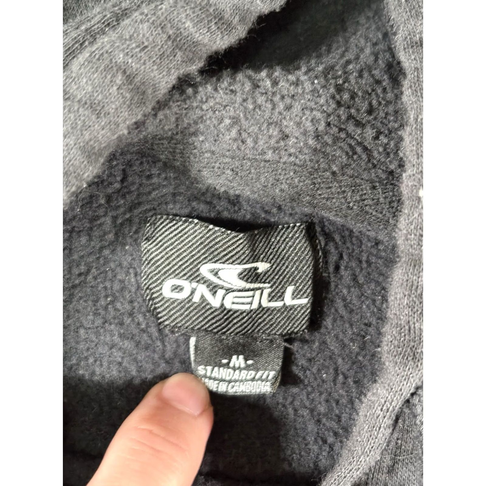 O'Neill VINTAGE Y2K O’Neill Hooded Sweatshirt Logo & Pocket Black Size Medium Mens Hoodie Size US M / EU 48-50 / 2 - 7 Thumbnail