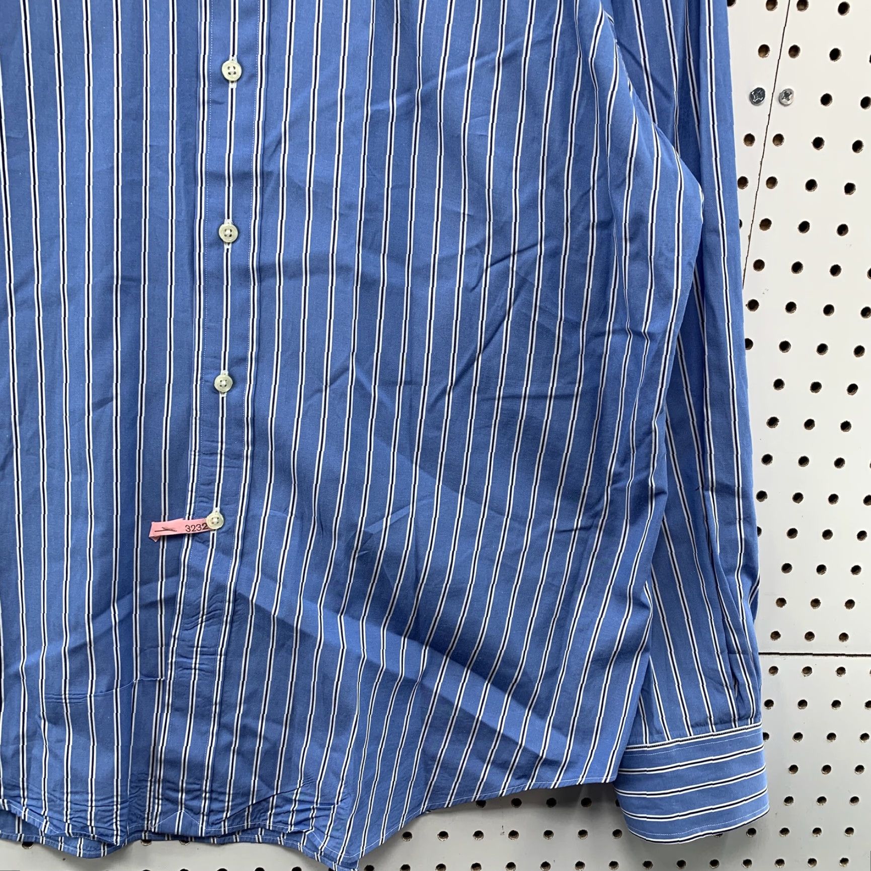 Polo Ralph Lauren Polo Ralph Lauren Button Up Regent Shirt Mens XL 17 Neck Blue Striped Size US XL / EU 56 / 4 - 6 Thumbnail