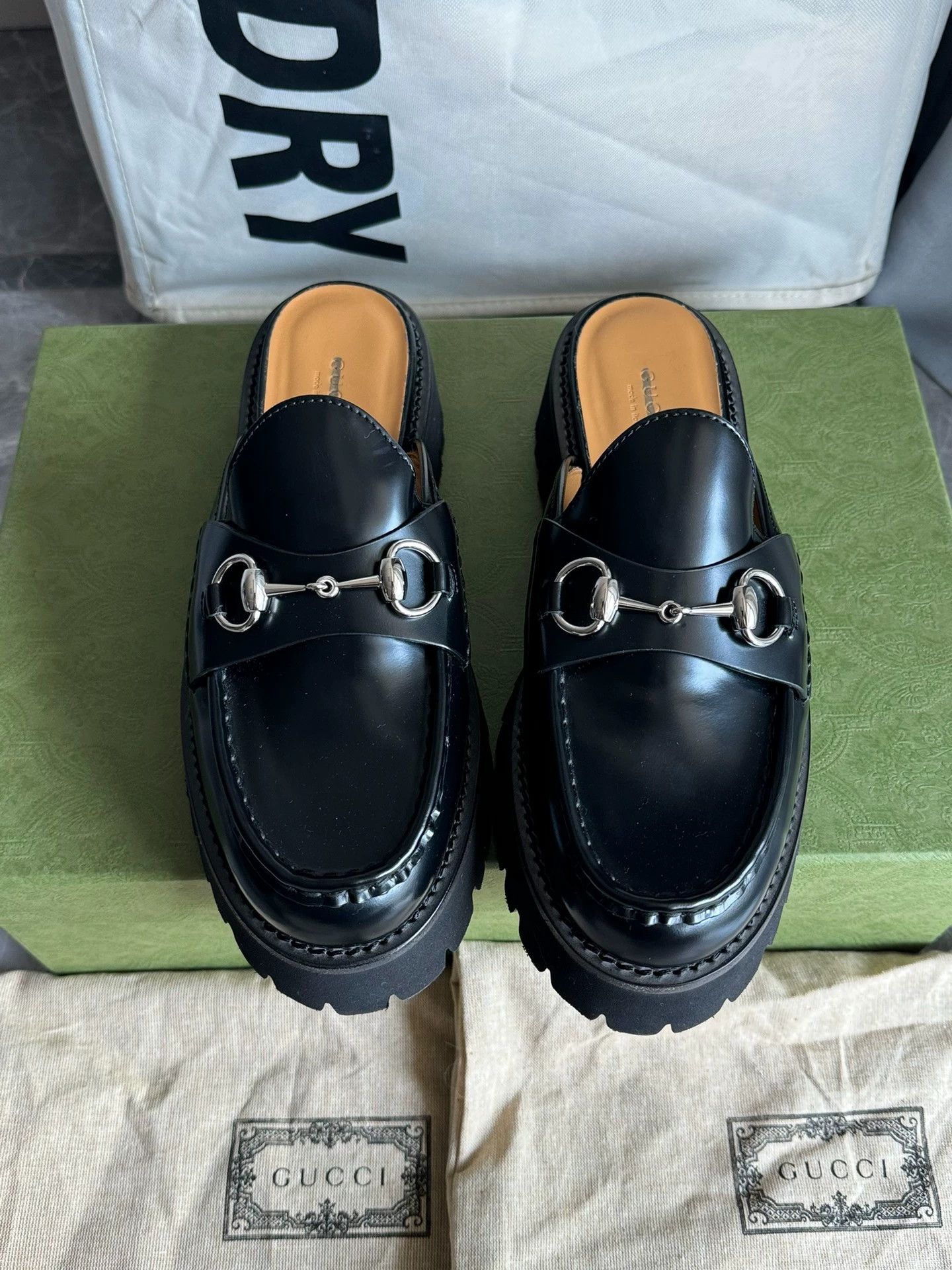 Gucci Gucci Women's Horsebit Platform Loafer Slide 38 (Fits 37) Size US 7.5 / IT 37.5 - 2 Thumbnail