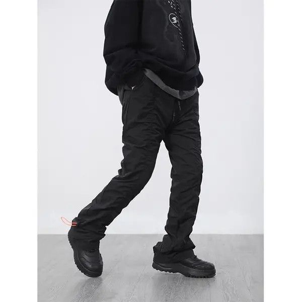 Japanese Brand Megumi x Miwa Black Pleated Pants Sweatpants Size US 30 / EU 46 - 7 Thumbnail