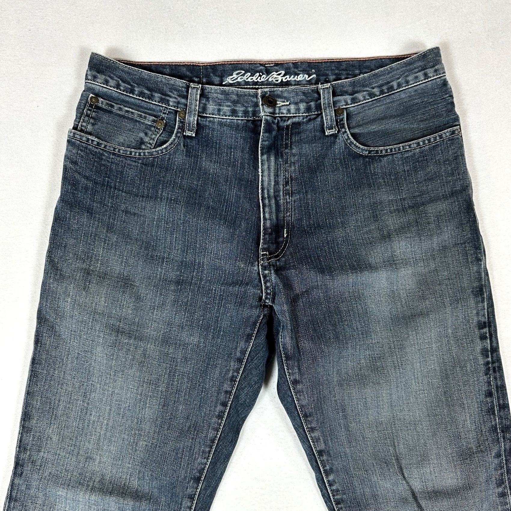 Eddie Bauer Eddie Bauer Slim Fit Jeans Men's 33x32 Cotton Medium Wash Denim Size US 33 - 2 Thumbnail