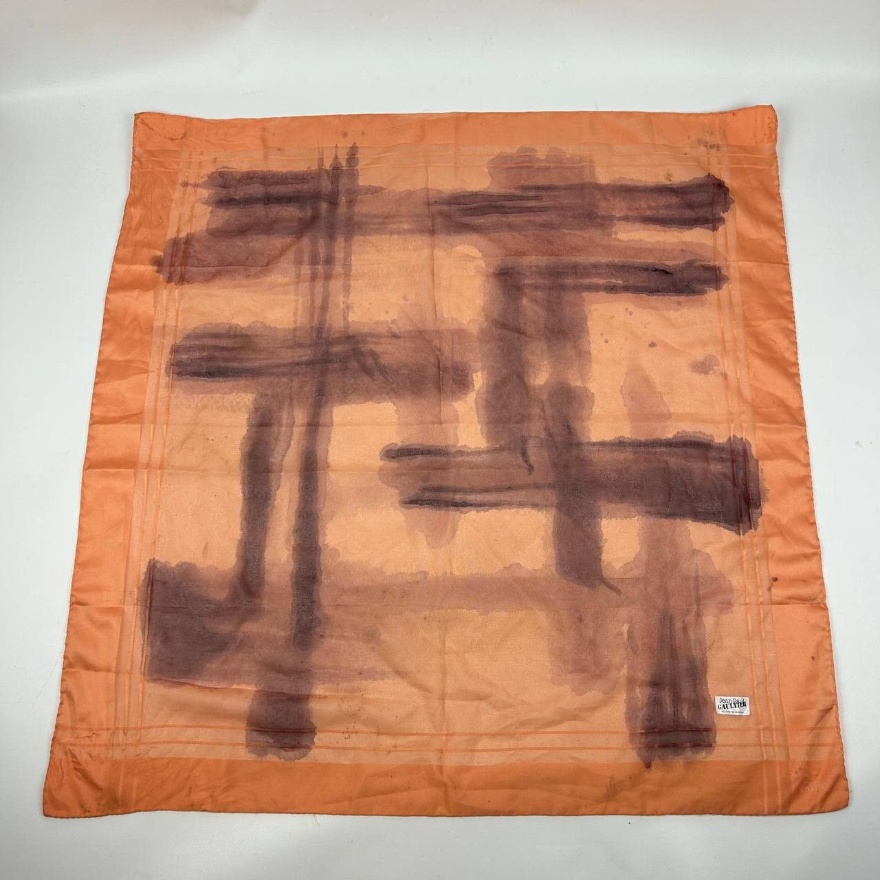 Rare vintage 90s Jean-Paul Gaultier silk scarf