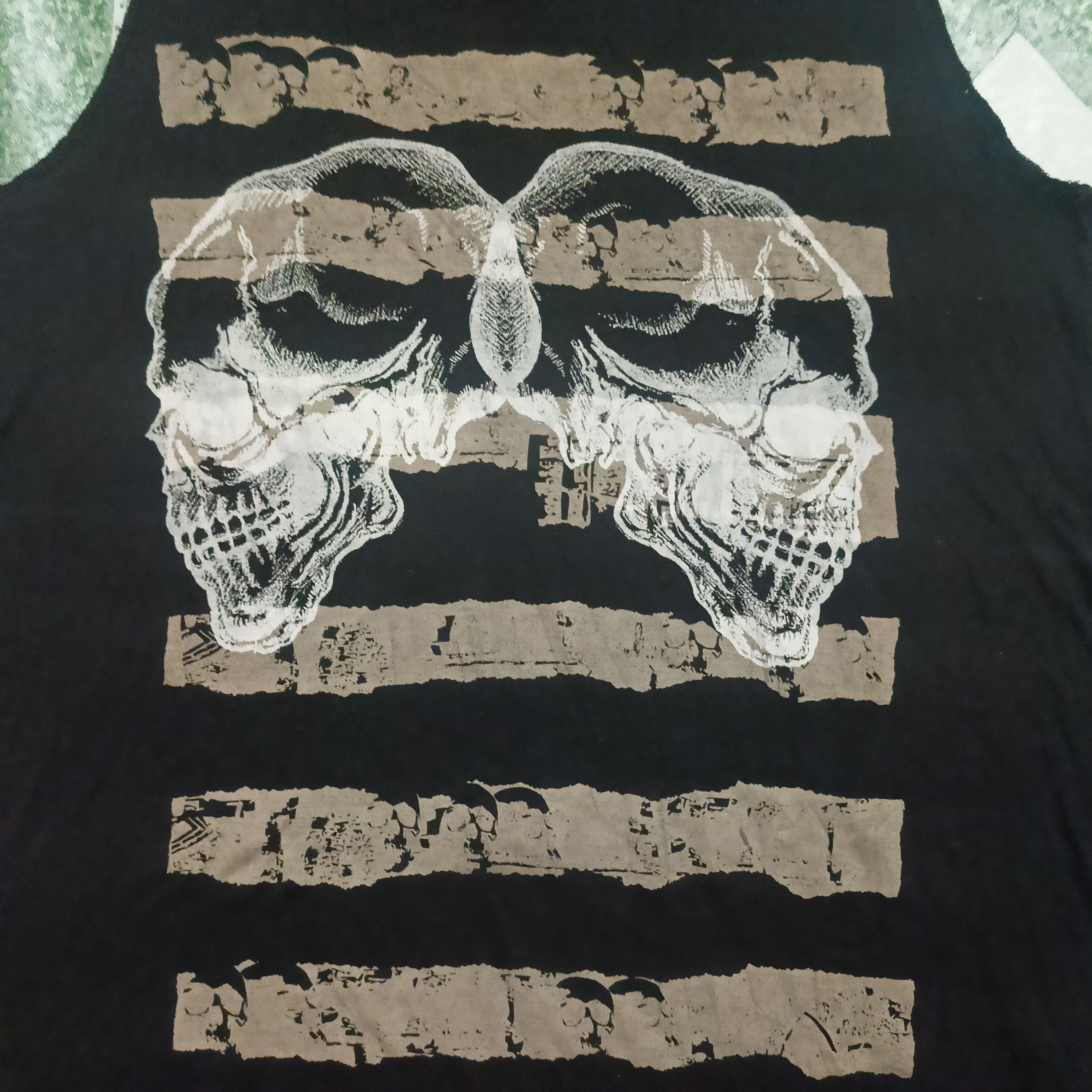 If Six Was Nine Rare!!! Glad News Punk Skull Iconic Tank top Sleeveless Size US S / EU 44-46 / 1 - 2 Thumbnail
