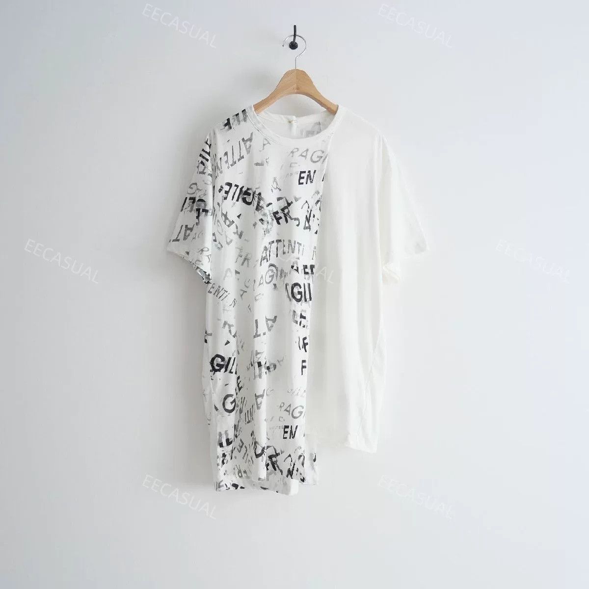 Y's Yohji Yamamoto Asymmetric Graffiti T-Shirt Size US M / EU 48-50 / 2 - 1 Thumbnail