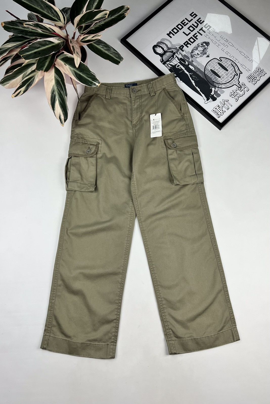 Polo Ralph Lauren × Vintage Polo Ralph Lauren Military Cargo Trousers Pant Size US 26 / EU 42 - 1 Thumbnail