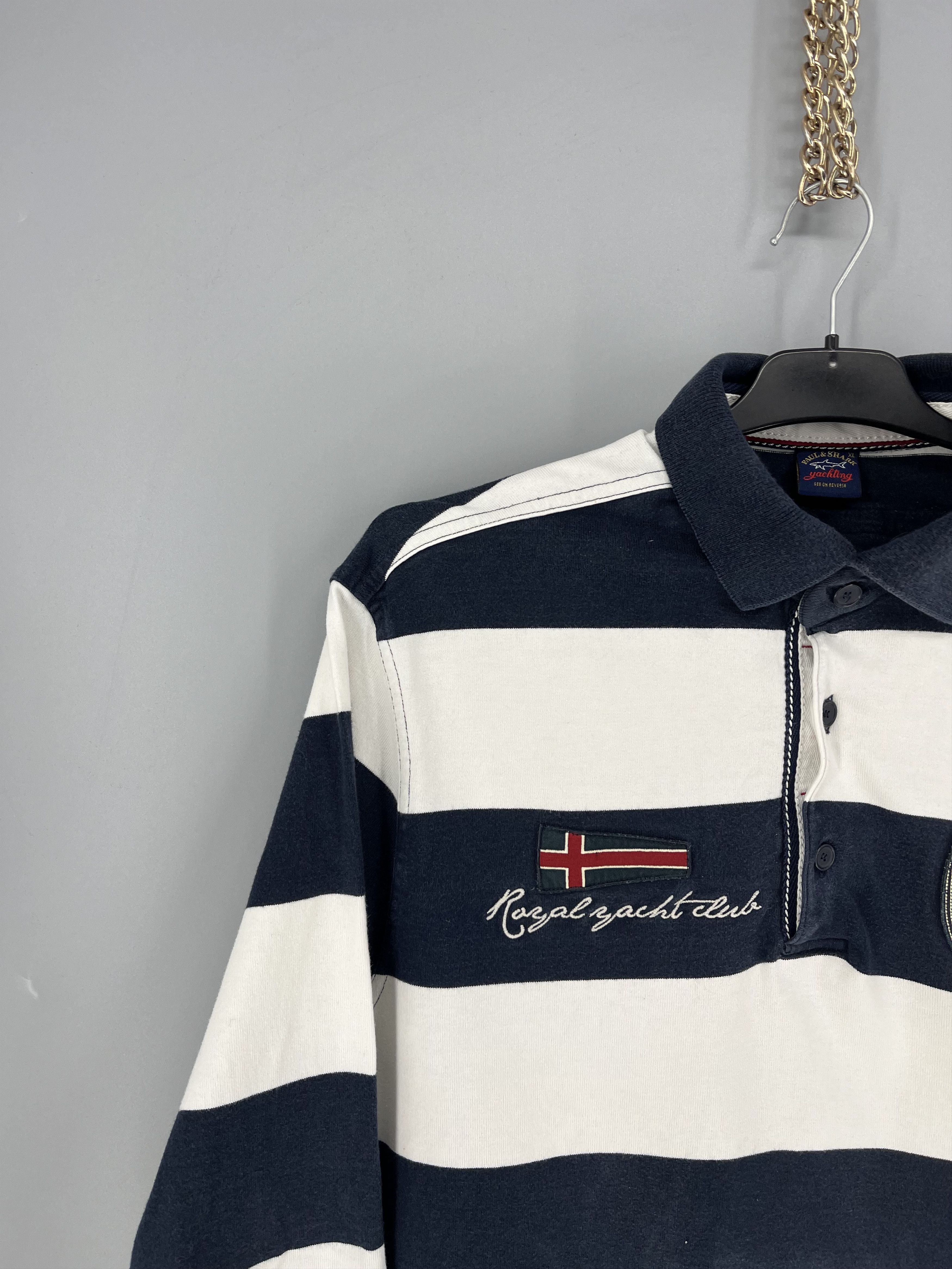 Paul & Shark Vintage Paul & Shark Yachting Rugby Polo Shirt XL Size US XL / EU 56 / 4 - 2 Thumbnail