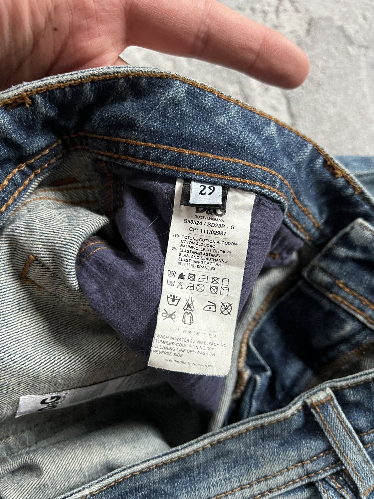 Dolce & Gabbana Dolce & Gabbana Distressed Jeans Womens Sz 29 Denim Pants Size 29" - 10 Thumbnail