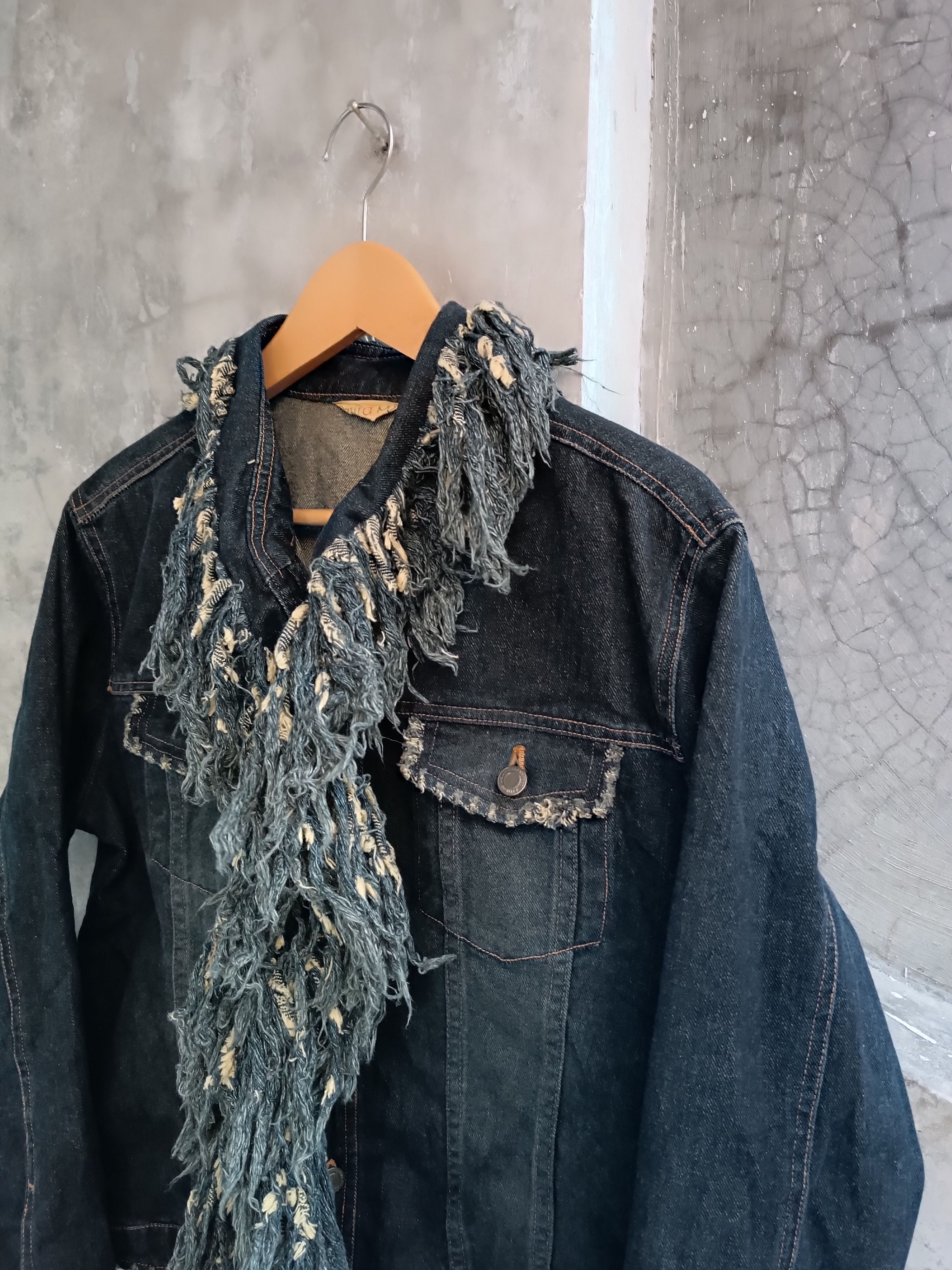 Japanese Brand × Vintage PETIT A PETIT DISTRESSED DENIM RIP FRINGE Size US M / EU 48-50 / 2 - 7 Thumbnail