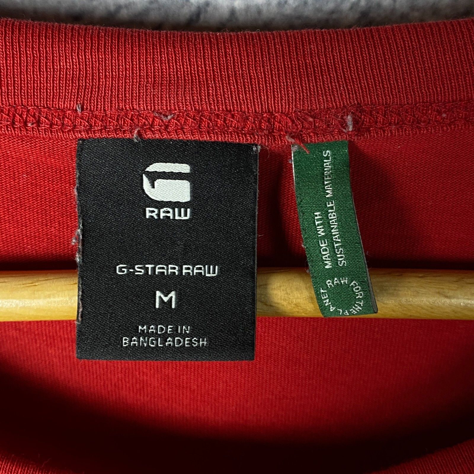 G-Star G Star Raw Tee Men's Size M Red Short Sleeve ` Size US M / EU 48-50 / 2 - 5 Thumbnail