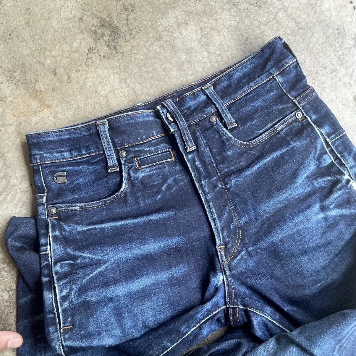 G-Star 🔥🇯🇵G Star Stoned Washed Ripped Distress Skinny Bikers Jeans Size US 30 / EU 46 - 12 Thumbnail