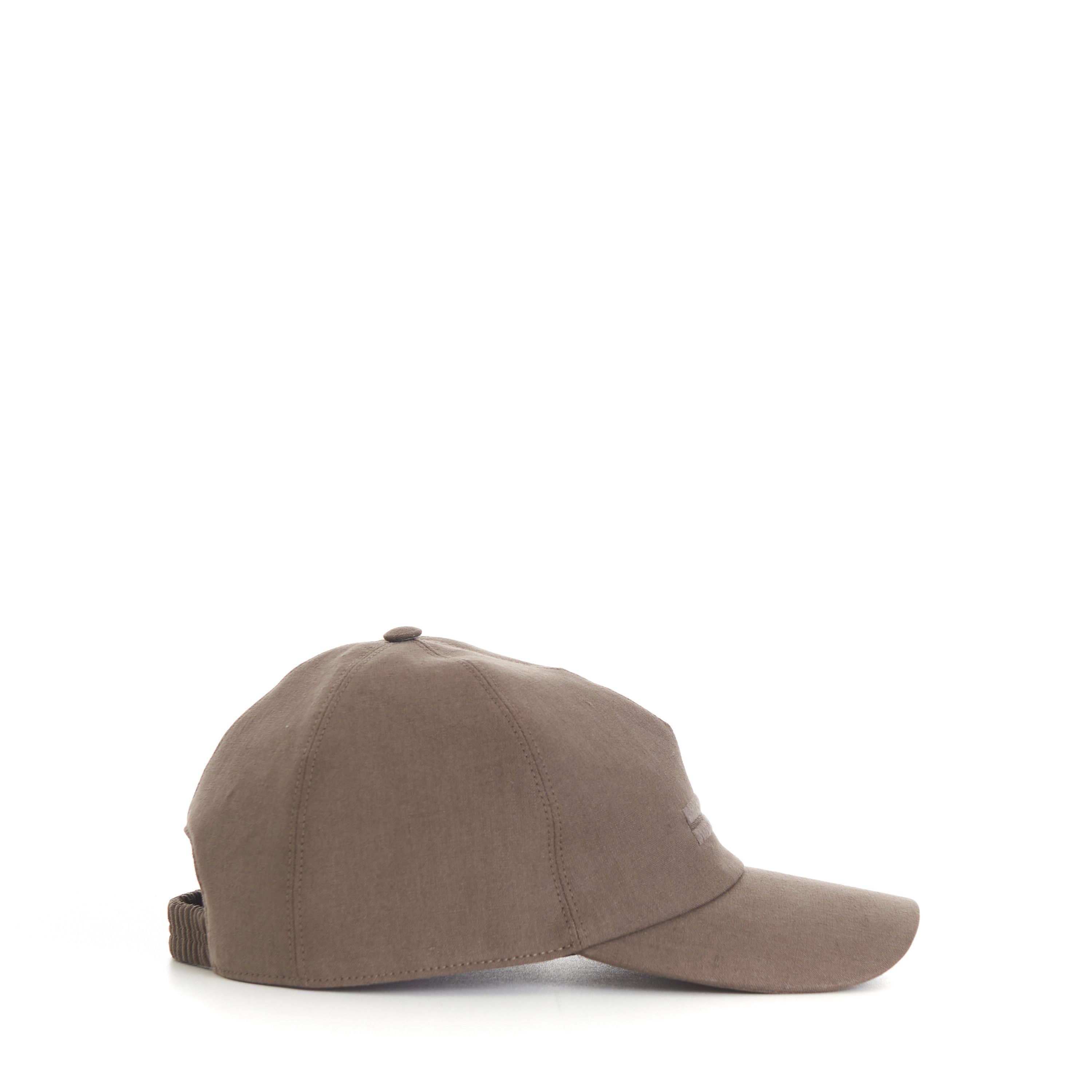 Ermenegildo Zegna Light Brown Oasi Lino Baseball Cap Size XL Size ONE SIZE - 7 Thumbnail