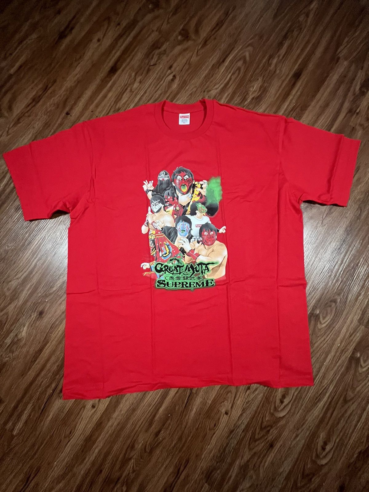 image of Hypebeast x Supreme Muta Shirt in Red, Men's (Size 2XL)