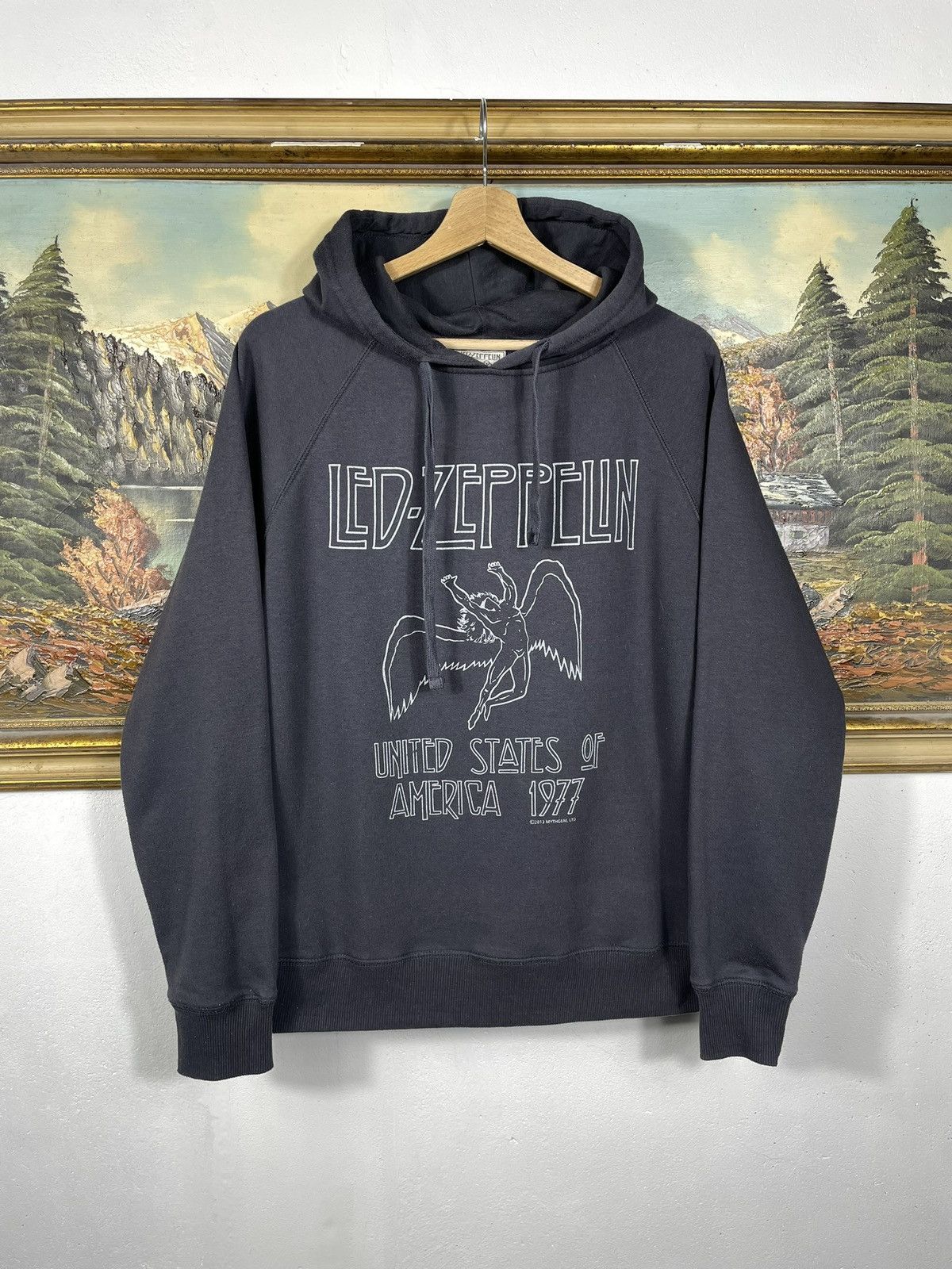 Band Tees × Led Zeppelin × Vintage Led Zeppelin Hoodie 2013 Tour Baggy Loose Rock Metal Size US M / EU 48-50 / 2 - 1 Thumbnail