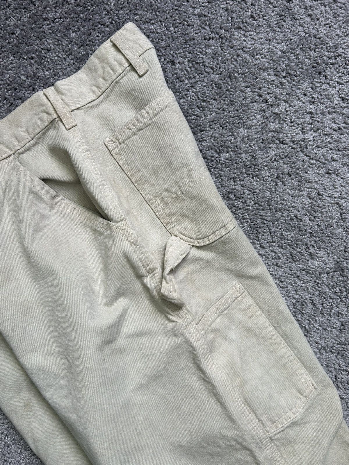 Carhartt Vintage 90s Carhartt Work Pants Leather Made in USA Cargo Size US 31 - 6 Thumbnail