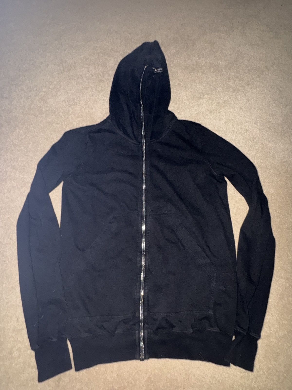 image of Rick Owens x Rick Owens Drkshdw Fw21 Gimp Hoodie in Black, Men's (Size Small)