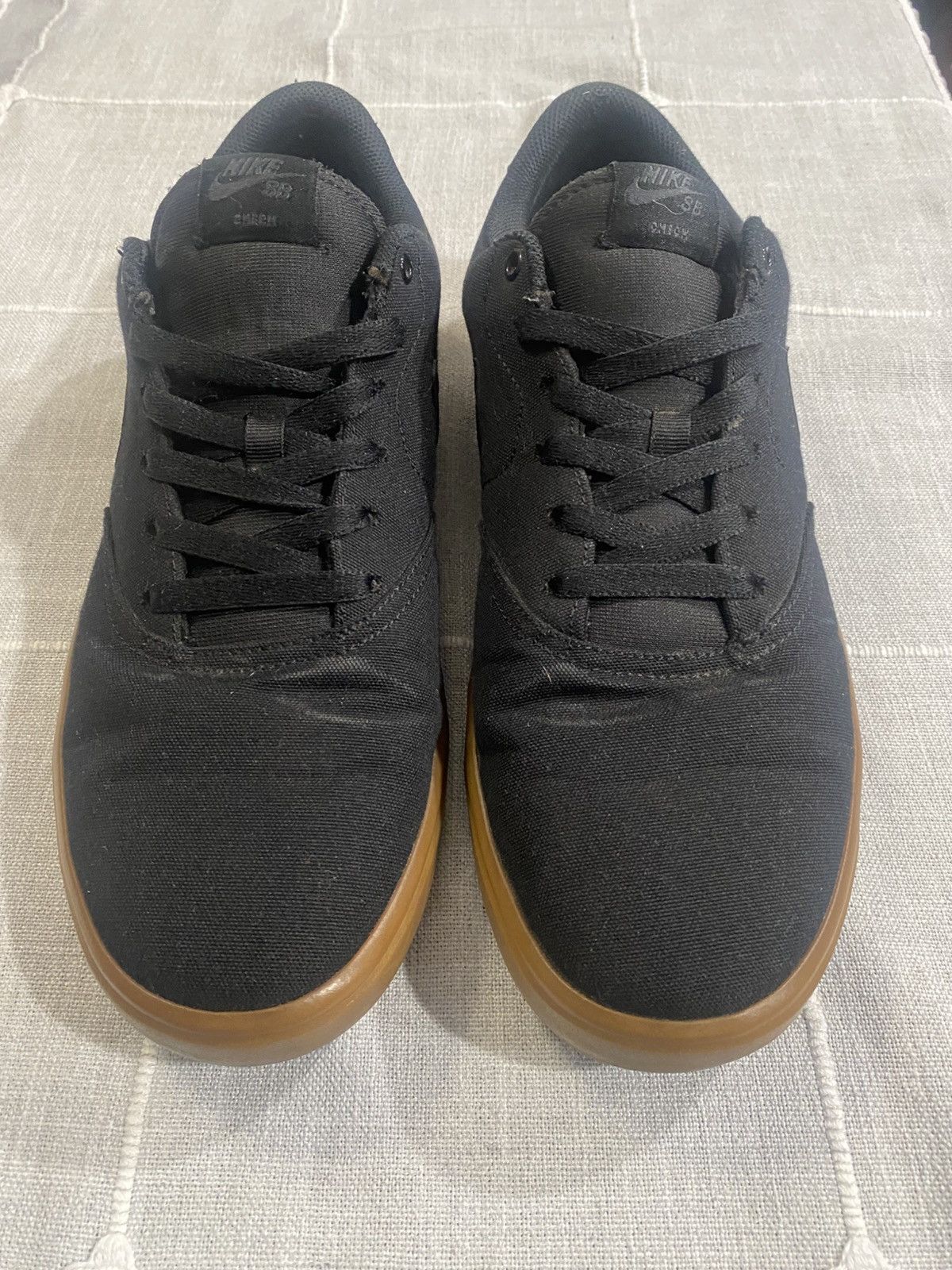 Nike Nike Mens SB Solar Check Canvas Skate Shoe Black Size US 13 / EU 46 - 3 Thumbnail