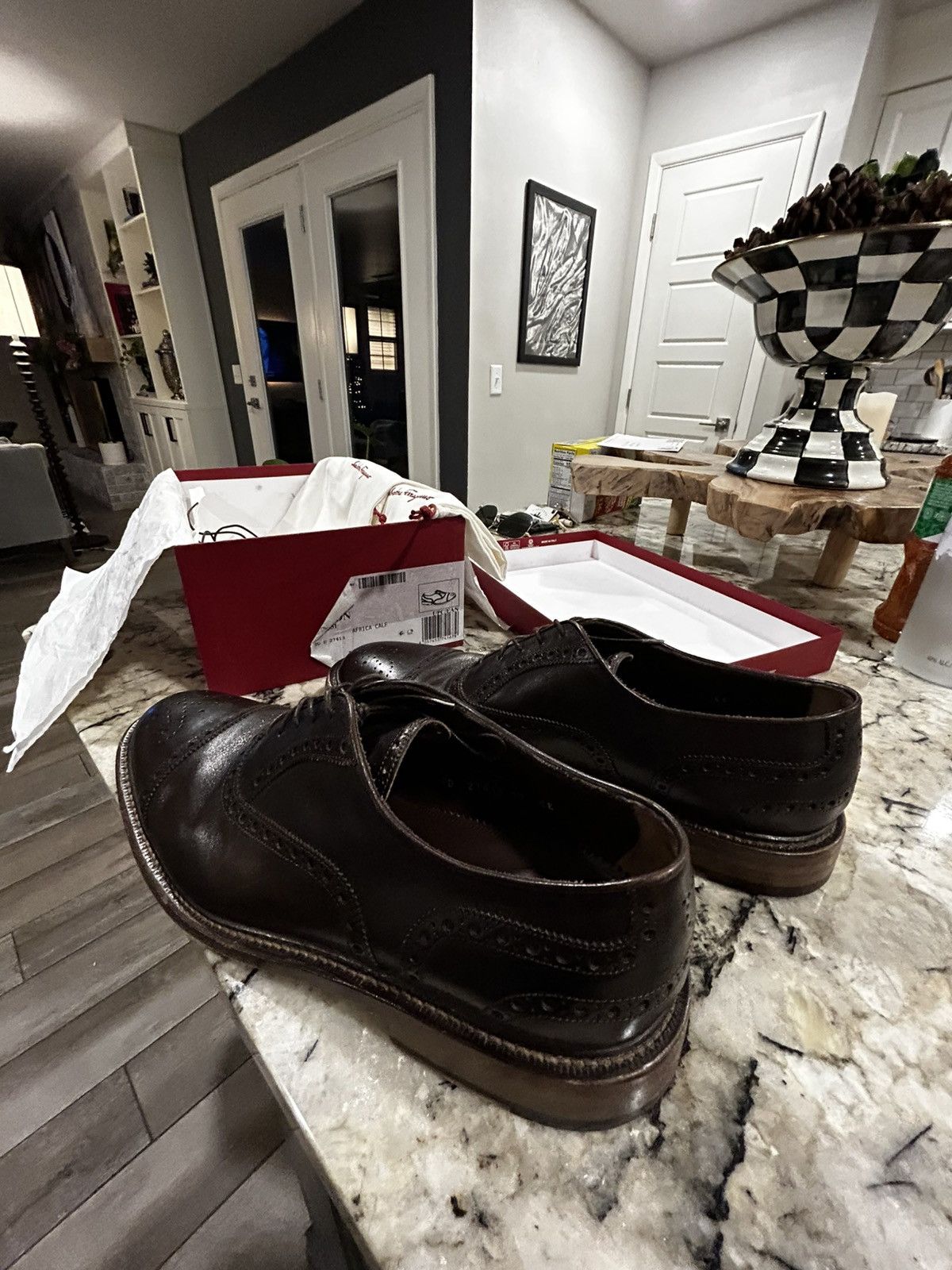 Salvatore Ferragamo Salvatore Ferragamo Leather Brogues Size US 10 / EU 43 - 6 Thumbnail