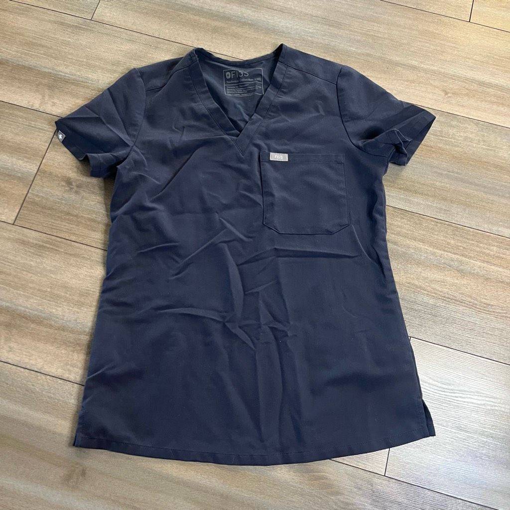 FOG Figs Dark Grey Athletic Scrub Top Women XXS Bin E-200 Size XXS / US 00 / IT 34 - 1 Thumbnail