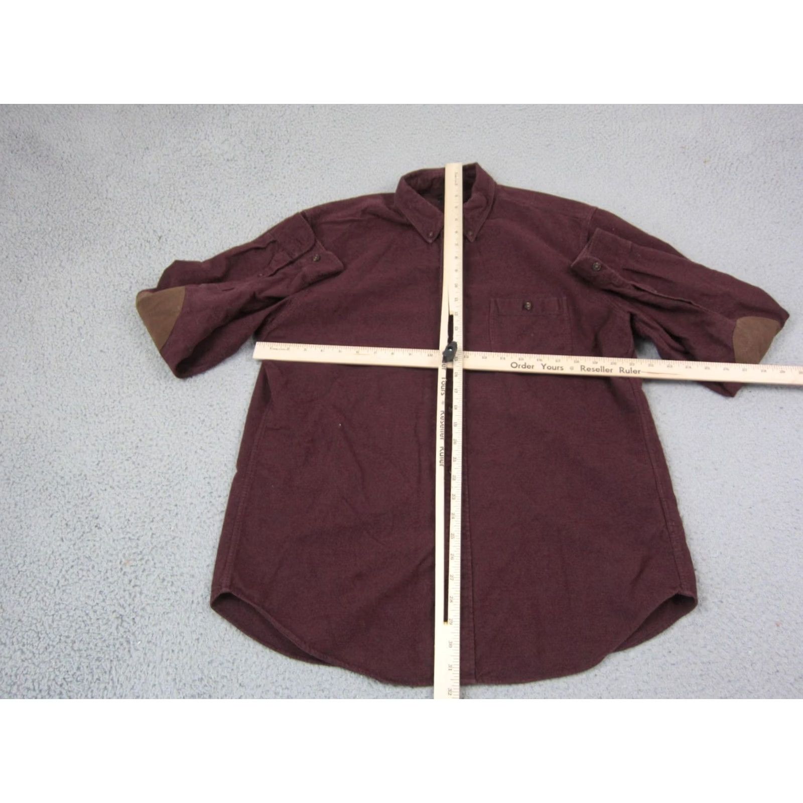 J.Crew J.Crew Shirt Mens Large Red Chamois Flannel Button Down Elbow Patch Classic 90s Size US L / EU 52-54 / 3 - 6 Thumbnail
