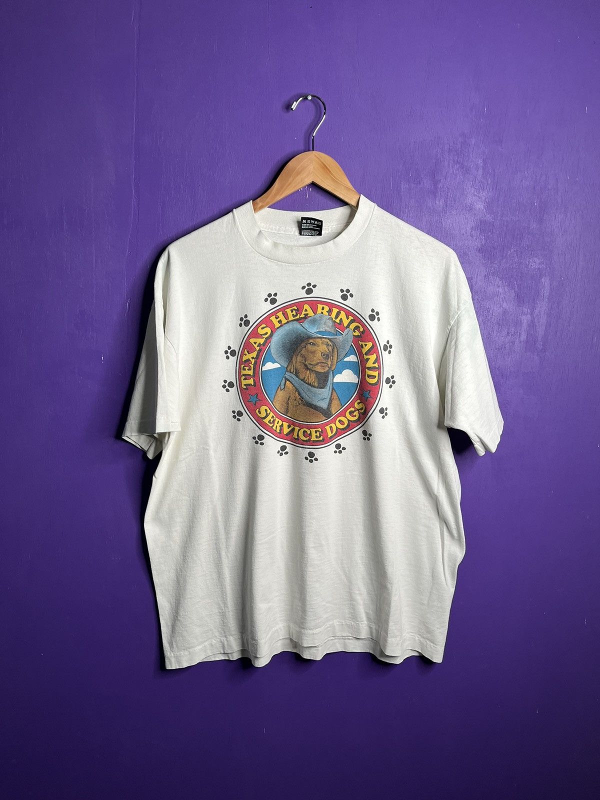 Vintage Vintage 90s Texas hearing and service dogs t-shirt Size US XL / EU 56 / 4 - 1 Thumbnail
