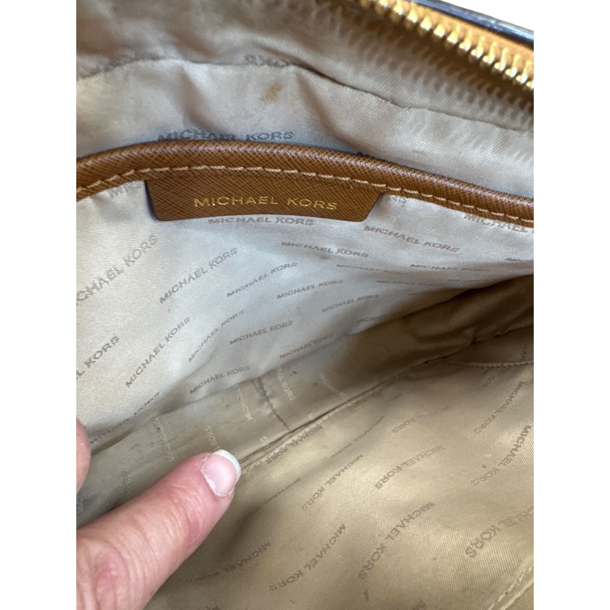 Michael Kors Michael Kors Womens Brown Leather Small Crossbody Purse SKU Size ONE SIZE - 20 Thumbnail
