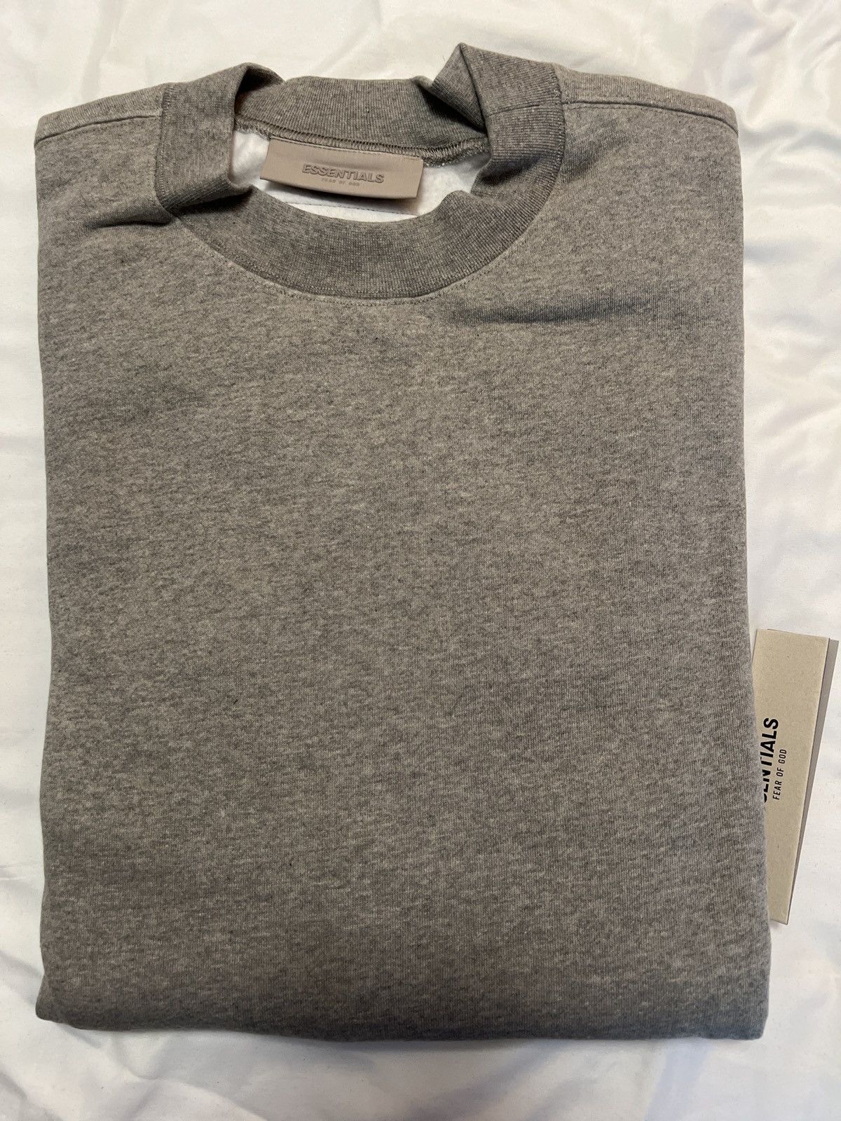 Image of Essentials Core Fleece Relaxed Crewneck in Dark Oatmeal, Men's (Size 2XL)