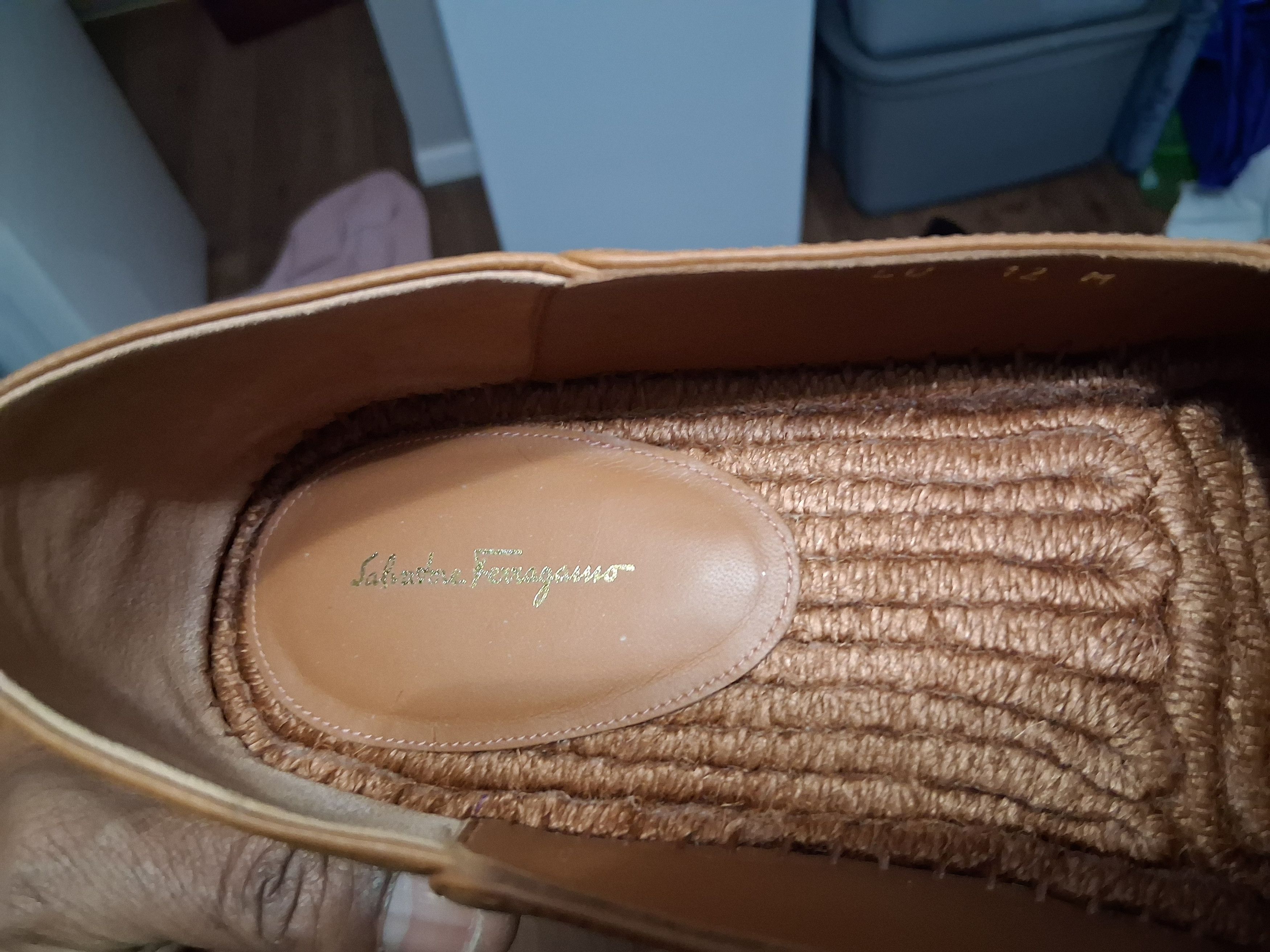 Salvatore Ferragamo Salvatore Ferragamo "Gus" Leather Espadrilles ♥️ – FULL SET Size US 12 / EU 45 - 6 Thumbnail