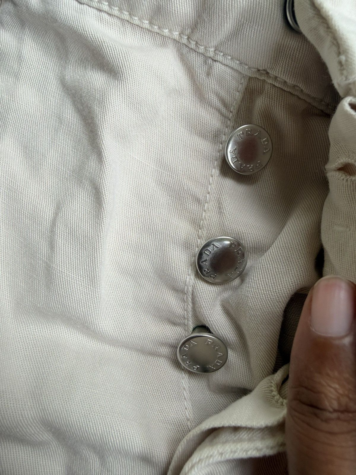 Prada Vintage Prada Cream Pants Size US 35 - 6 Thumbnail
