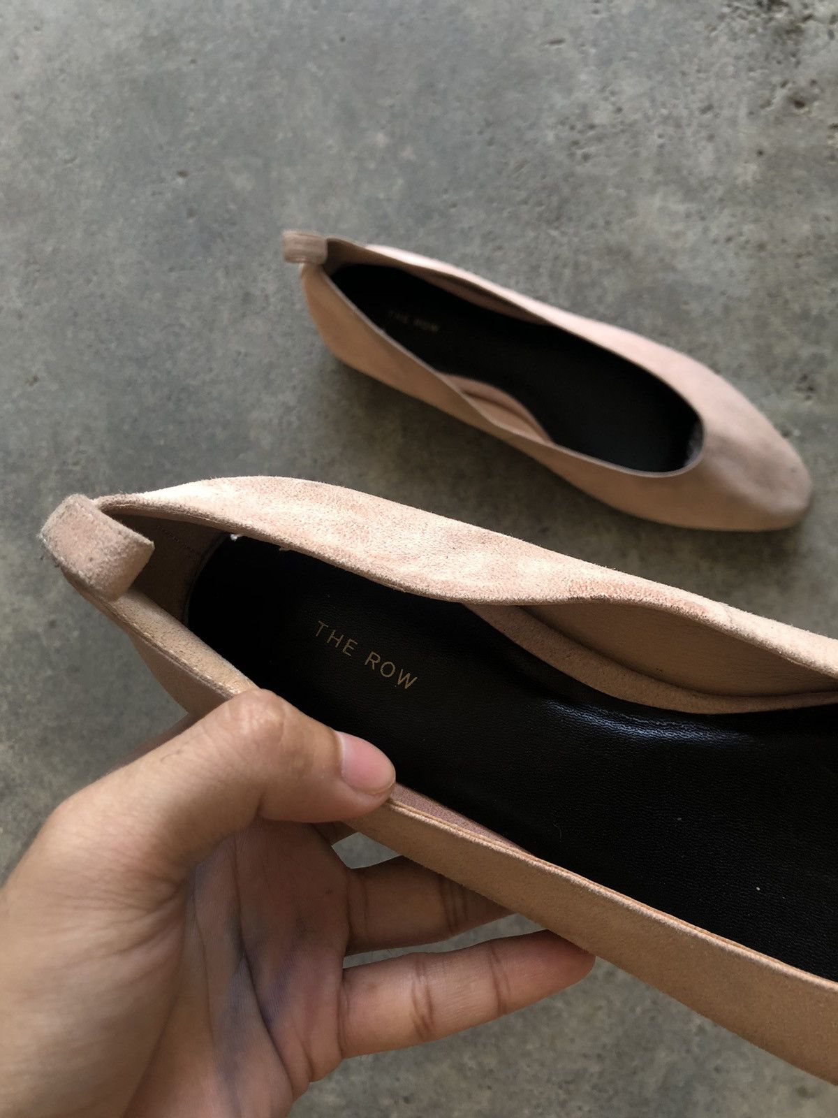 The Row The Row - Lady D Pale Flamingo Suede Ballerina Flat Size US 8 / IT 38 - 7 Thumbnail