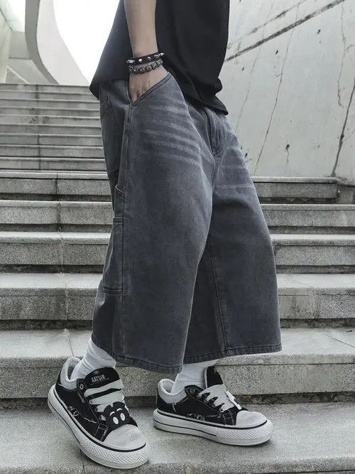 Other Opium Washed Y2k Shorts Jorts Denim Size US 33 - 4 Thumbnail