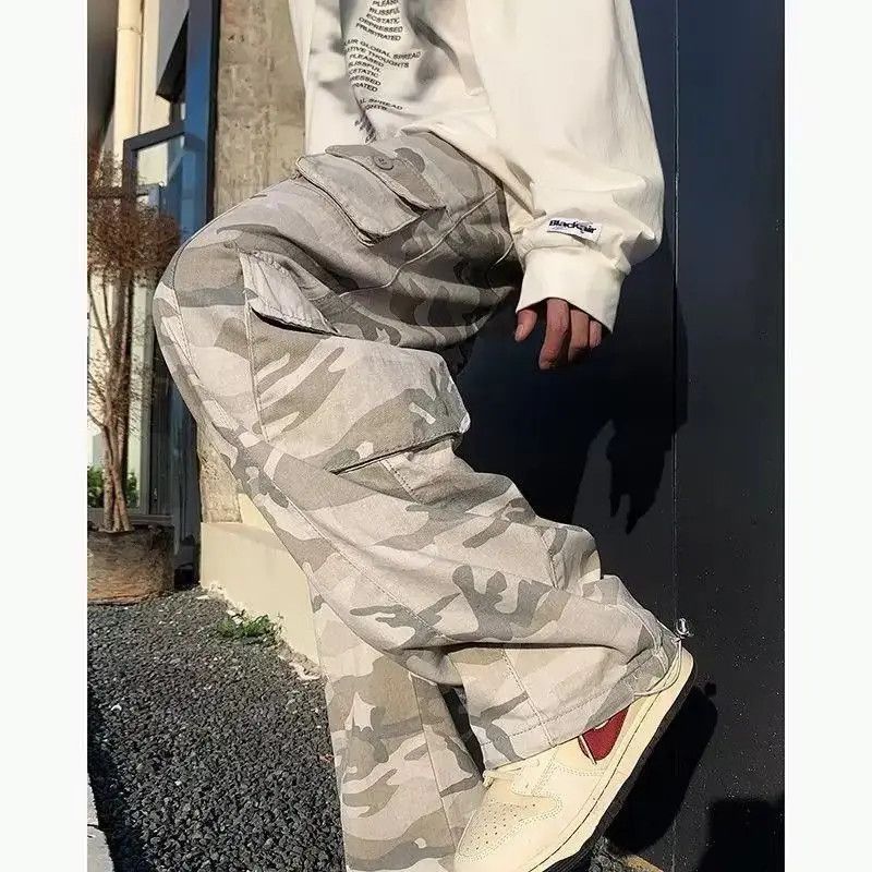 Japanese Brand Retro loose high street hip-hop camouflage jeans Size US 32 / EU 48 - 4 Thumbnail
