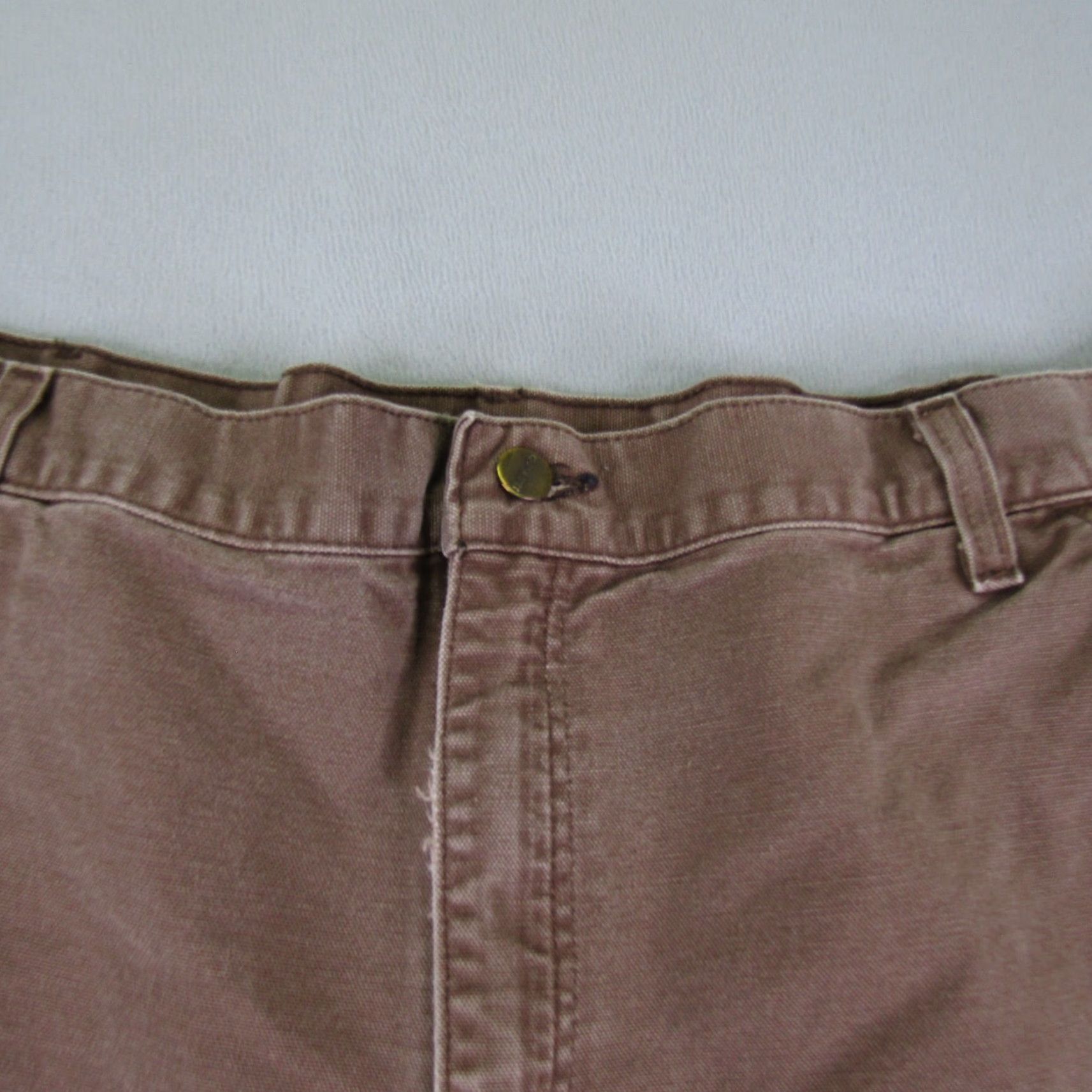 Carhartt VINTAGE Carhartt Shorts Mens 42x8 Brown Chestnut Carpenter Canvas Utility Work Cargo Short Regular Inseam 8" Brown Mens Size US 41 - 2 Thumbnail