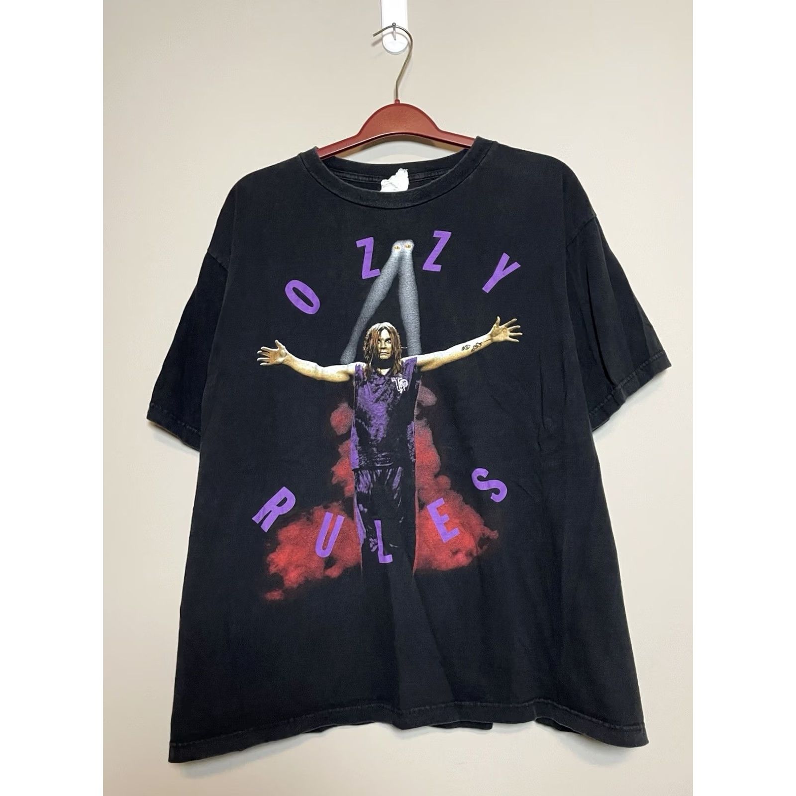 Vintage VINTAGE Ozzy Osbourne 90's OZZY RULES Heavy Metal Band Shirt XL Black Mens T-Shirt Band 90s ozzy rules Size US XL / EU 56 / 4 - 2 Thumbnail