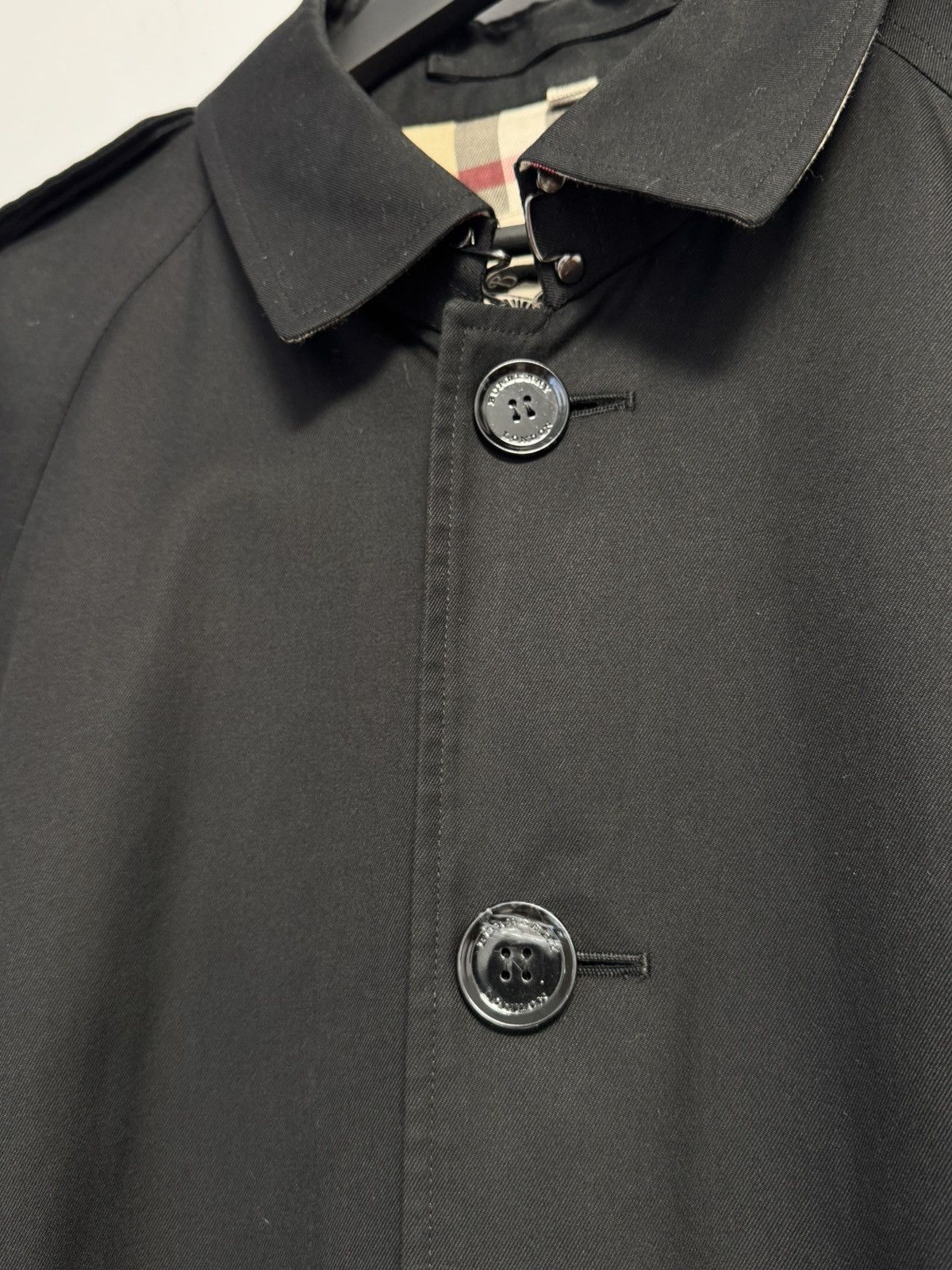 Burberry Burberry Trench Coat Luxury Monogram Black Nova Check Size US L / EU 52-54 / 3 - 9 Thumbnail