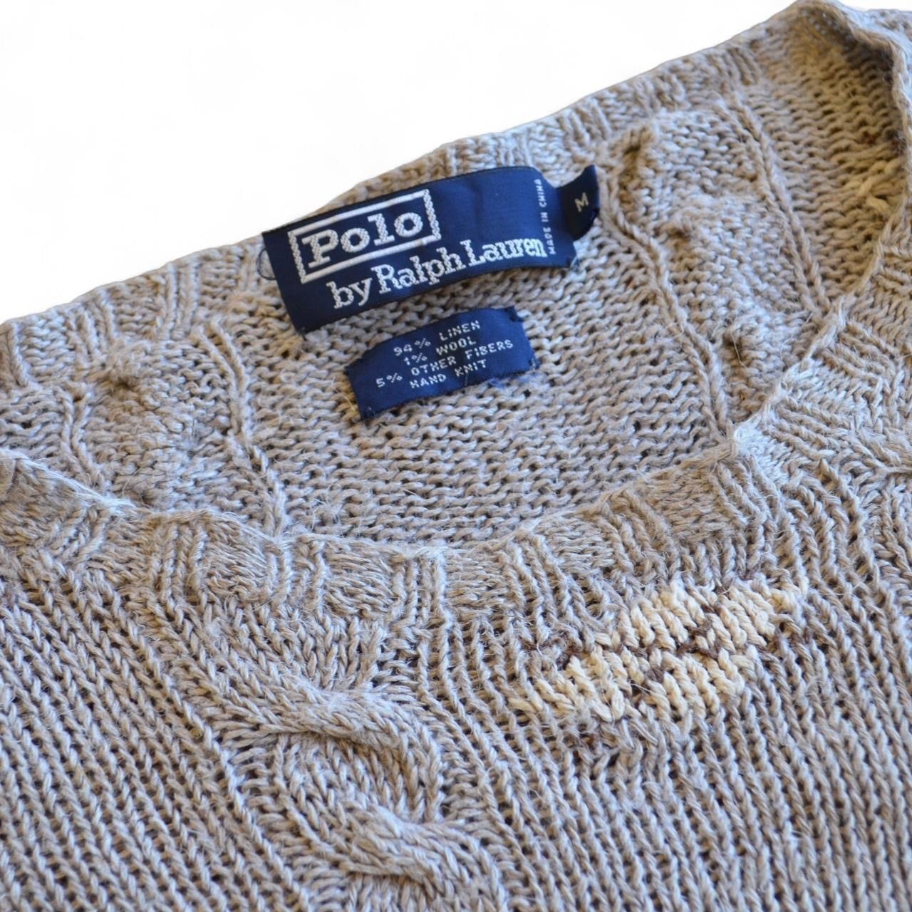 Polo Ralph Lauren y2k Polo Ralph Lauren linen argyle cable knit sweater M Size US M / EU 48-50 / 2 - 2 Thumbnail