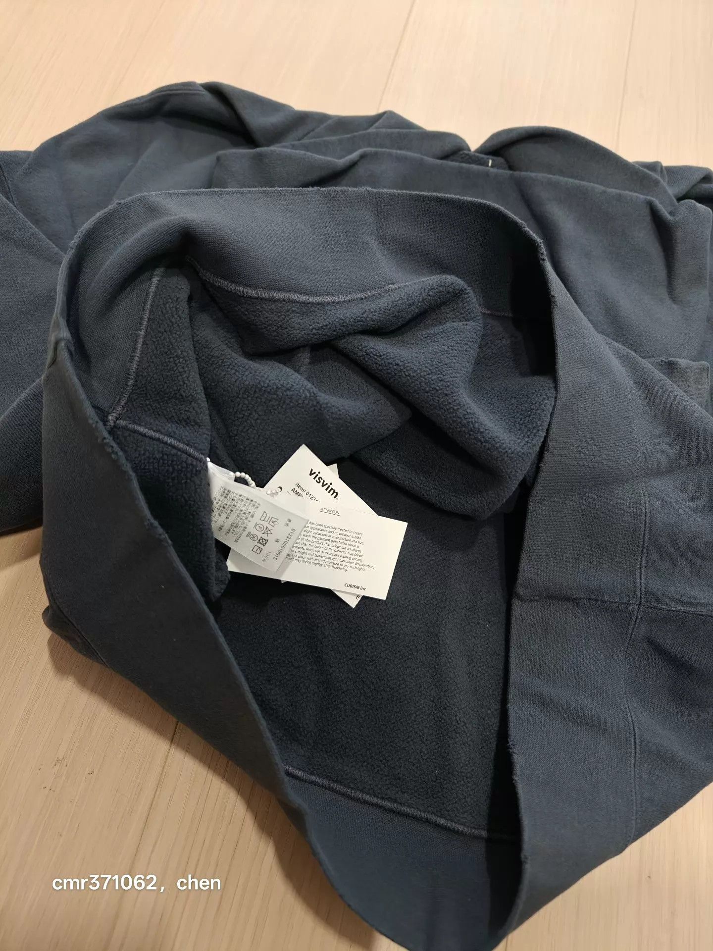 Visvim VISVIM 23SS AMPLUS SB HOODIE Navy 2 (uneven, distressed) Size US M / EU 48-50 / 2 - 7 Thumbnail