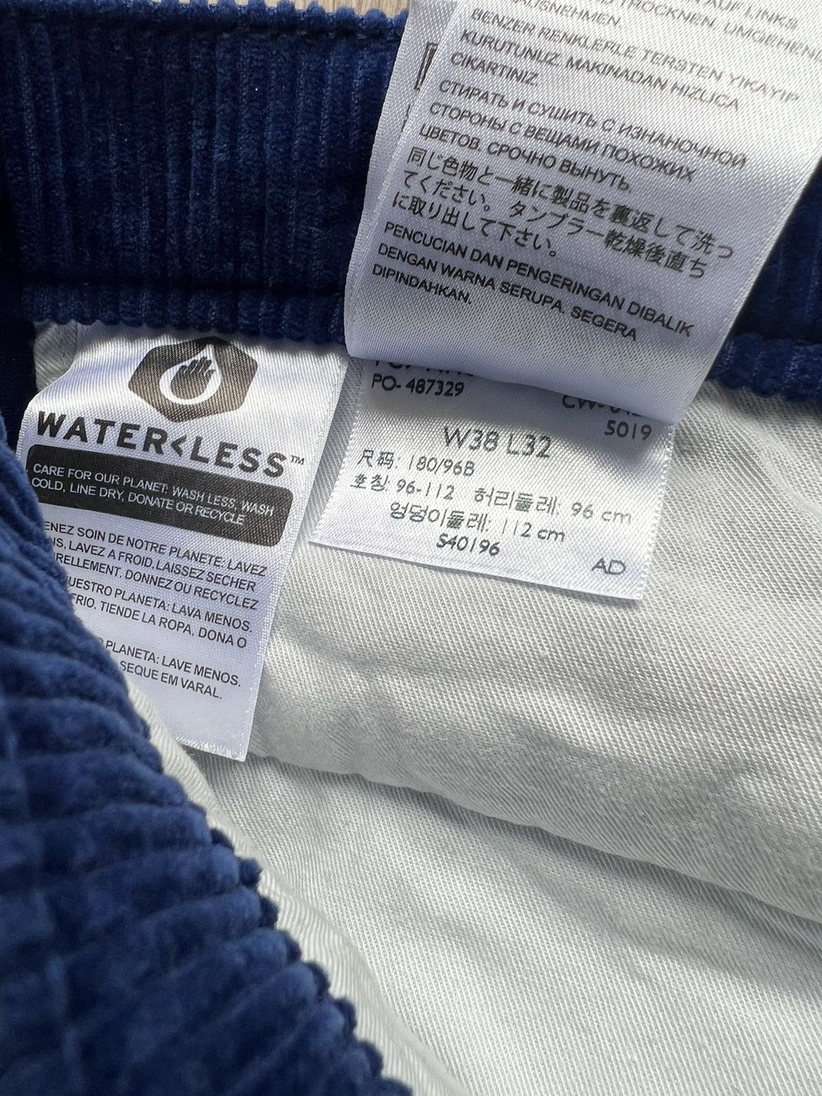 Dockers × Vintage Dockers Corduroy Pants Baggy Relaxed Fit 90s Style Blue Size US 38 / EU 54 - 4 Thumbnail