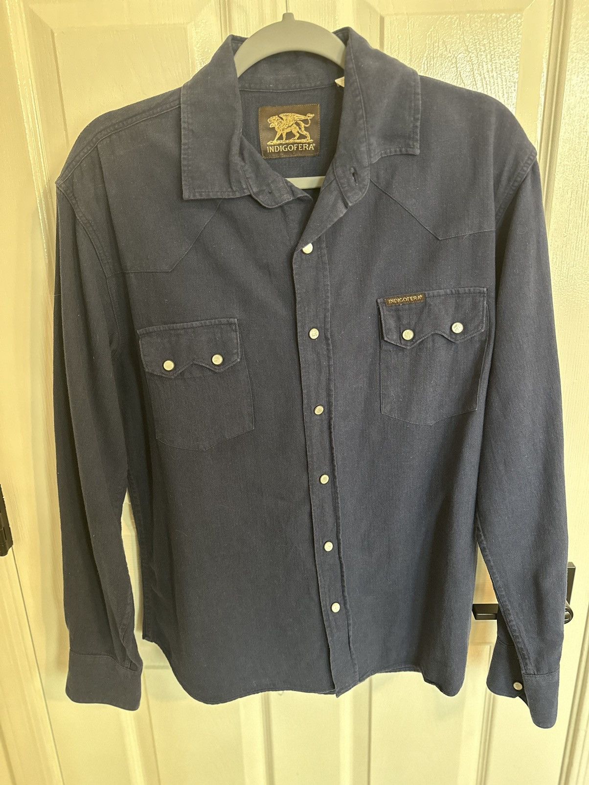Indigofera Indigofera Dollard Shirt Navy Size US M / EU 48-50 / 2 - 1 Thumbnail