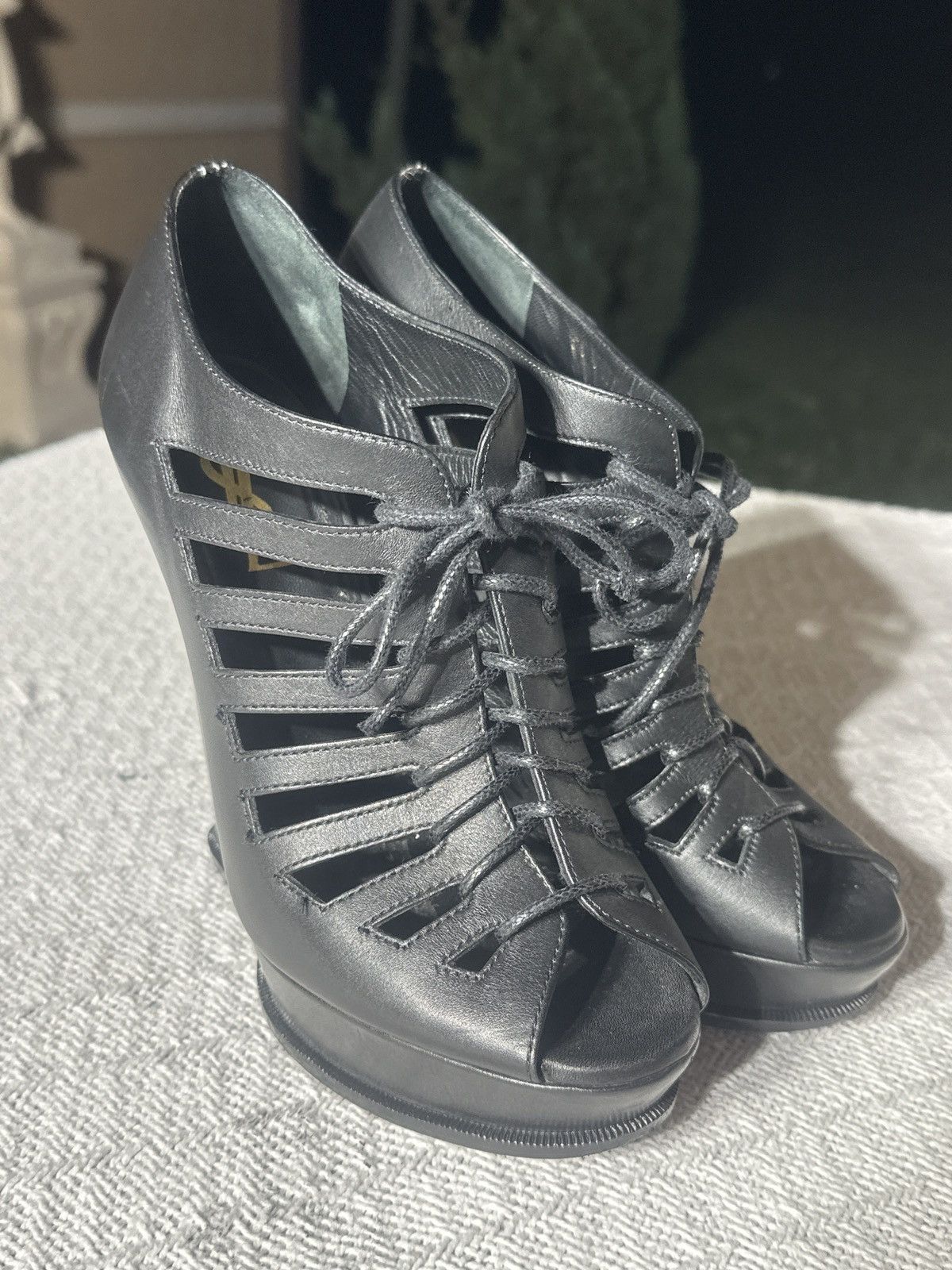 Yves Saint Laurent Yves Saint Laurent Wedge Heels Size 38EU/8US Size US 8 / IT 38 - 3 Thumbnail