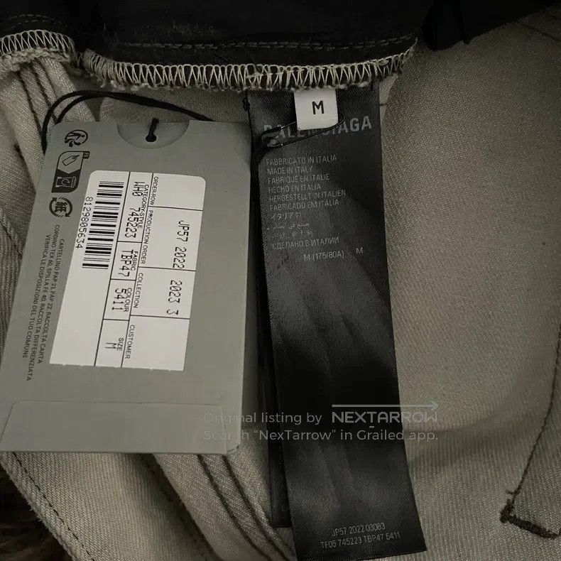 Balenciaga Balenciaga size M Hand-painted Graffiti Dirty Baggy Denim Size US 27 - 4 Thumbnail