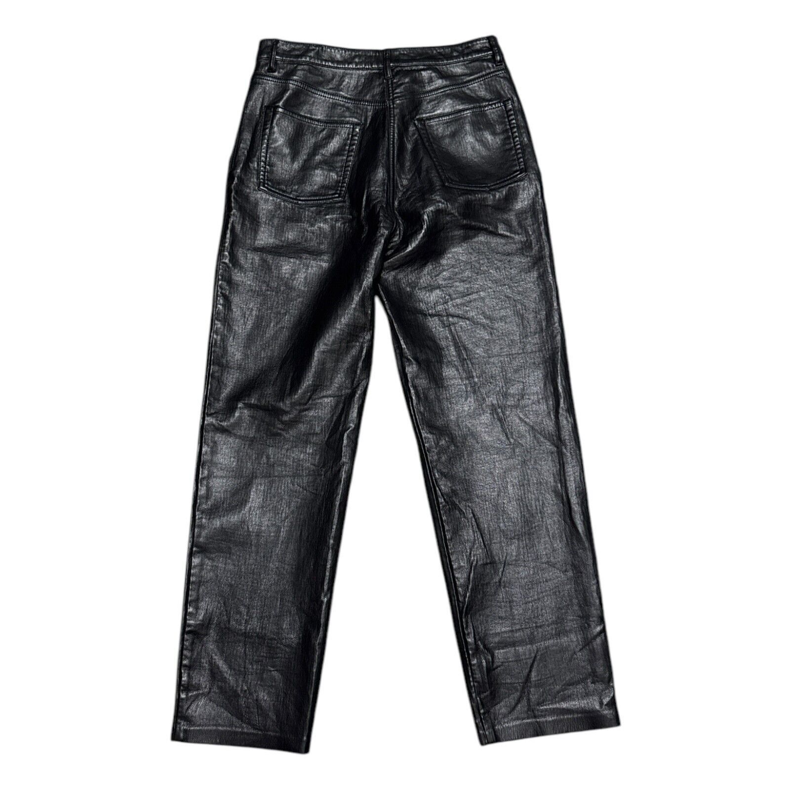 Aritzia WILFRED Aritzia VEGAN FAUX LEATHER Designer Shiny Pants 4 Size 28" / US 6 / IT 42 - 4 Thumbnail