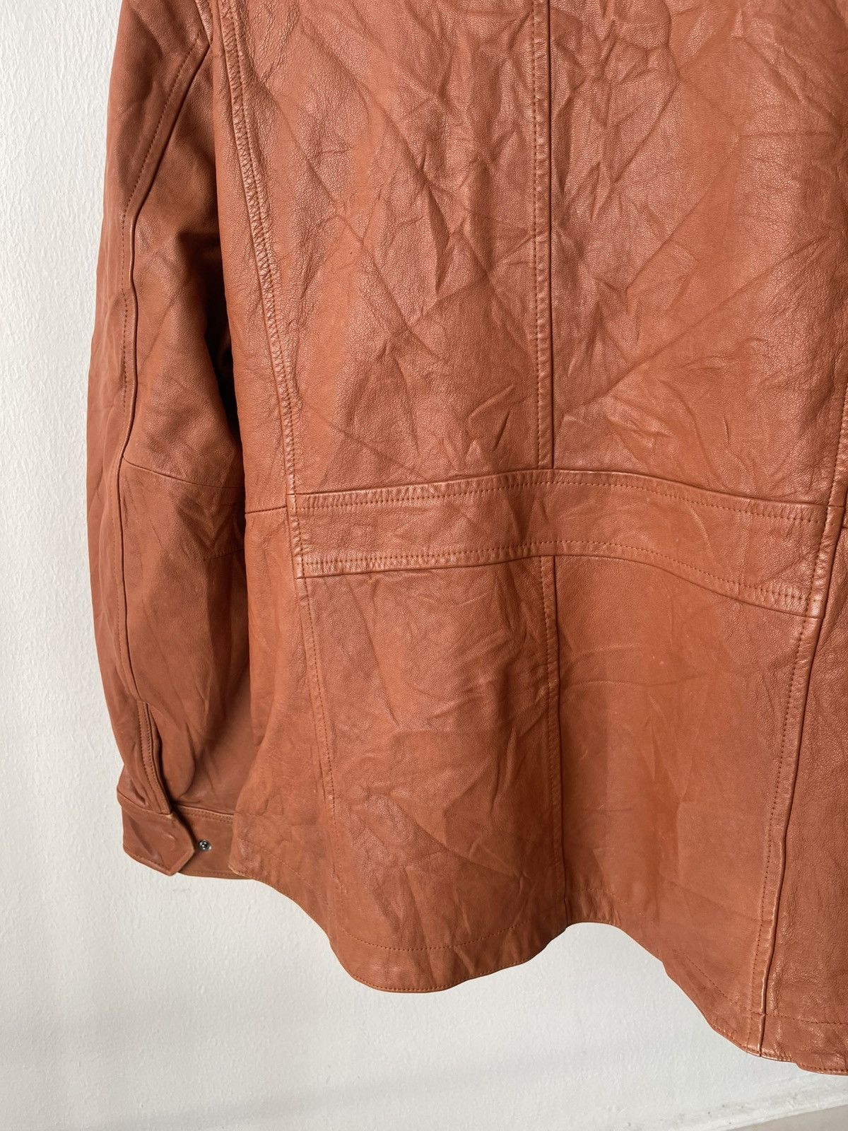 Designer × Theory Theory Sheepskin Leather Zip Jacket Size US M / EU 48-50 / 2 - 9 Thumbnail