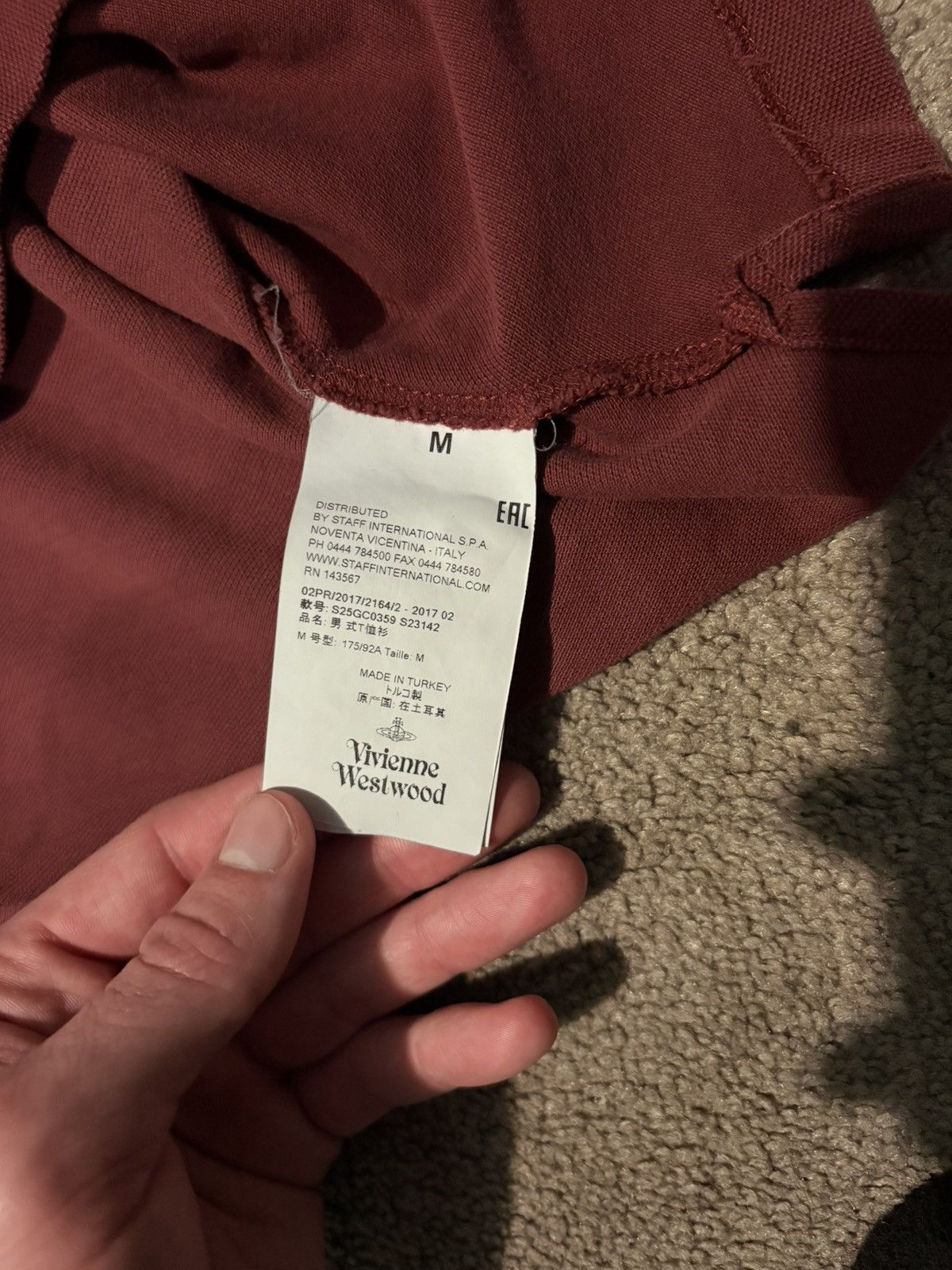 Vivienne Westwood Vivienne Westwood Red Polo with Planet Logo Size US M / EU 48-50 / 2 - 4 Thumbnail