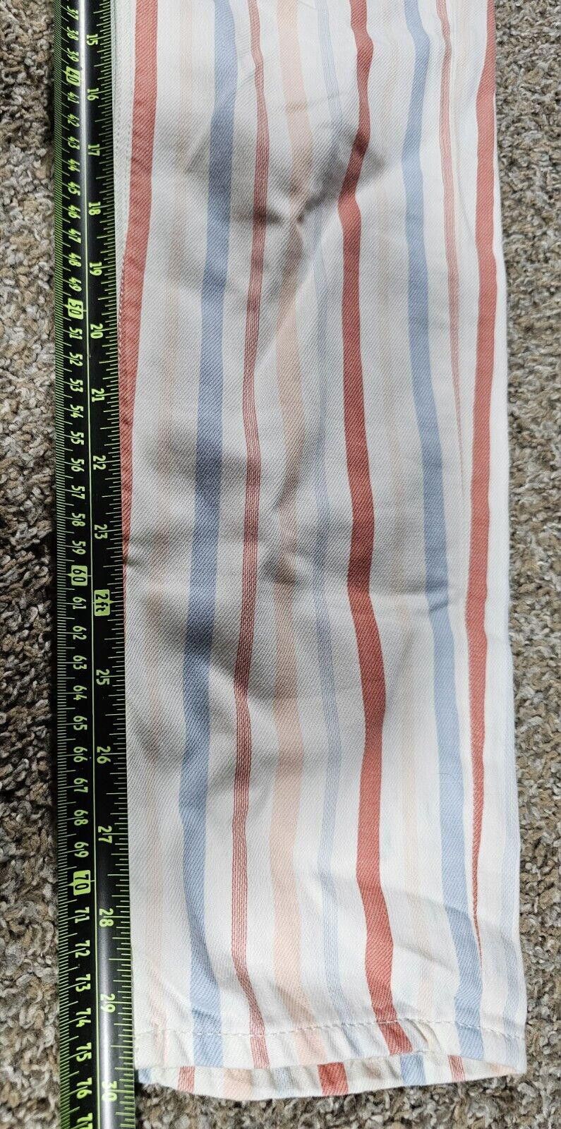Designer American Eagle Pastel Multicolored Stripe Mom Jean 6 Long Size 28" / US 6 / IT 42 - 7 Thumbnail